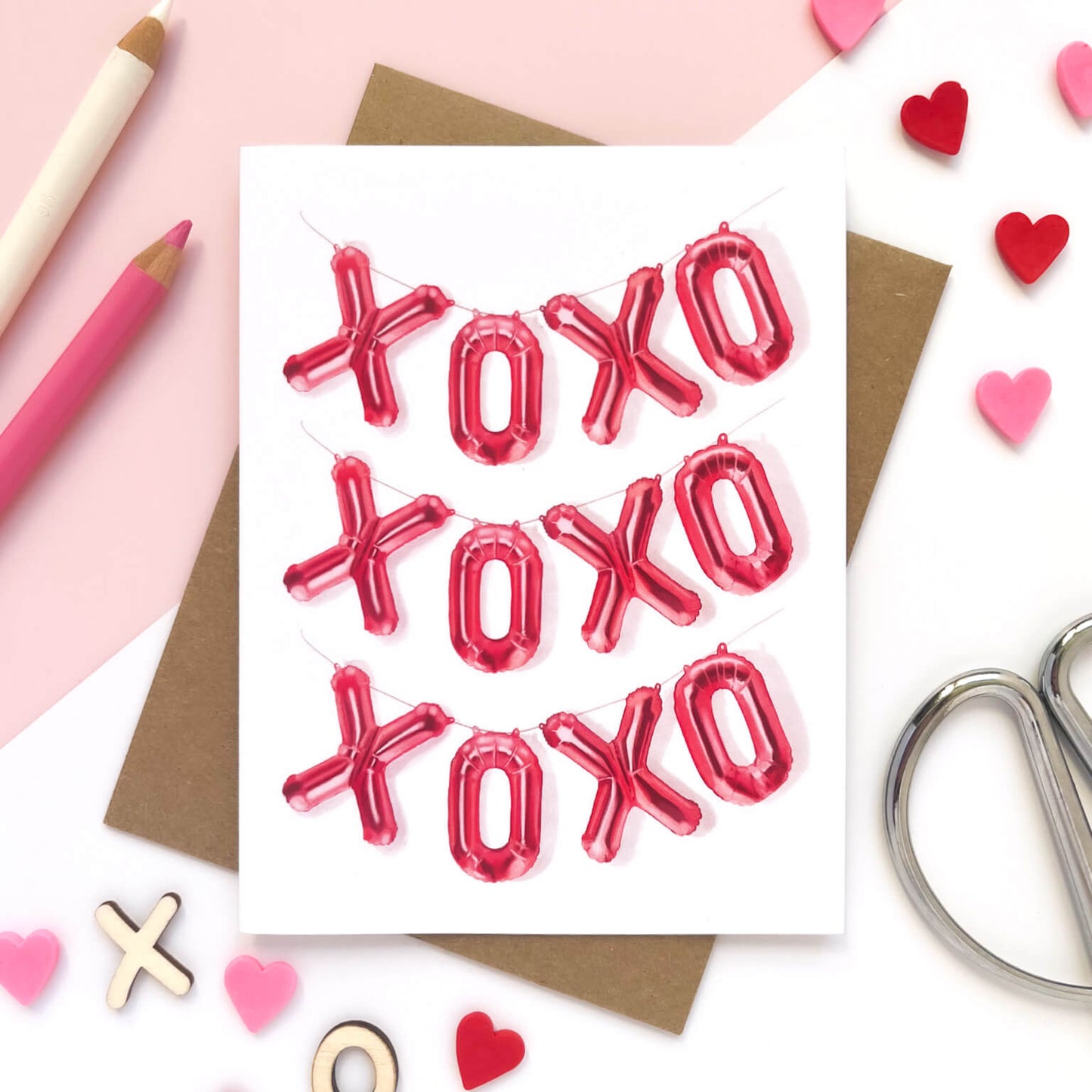 Balloon XOXO | Love Card - Case of 6