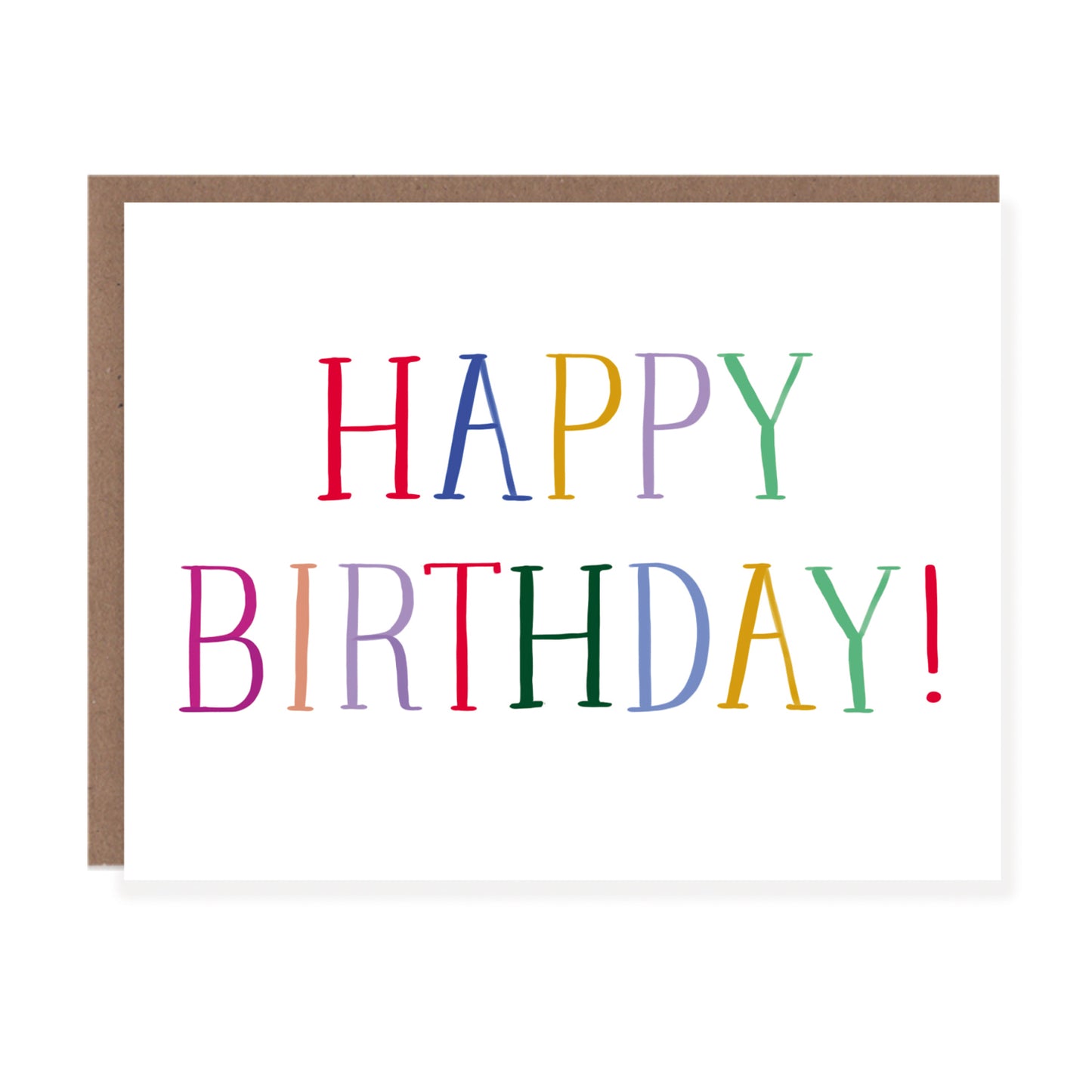 Multi Block Happy Birthday Card - Case of 6