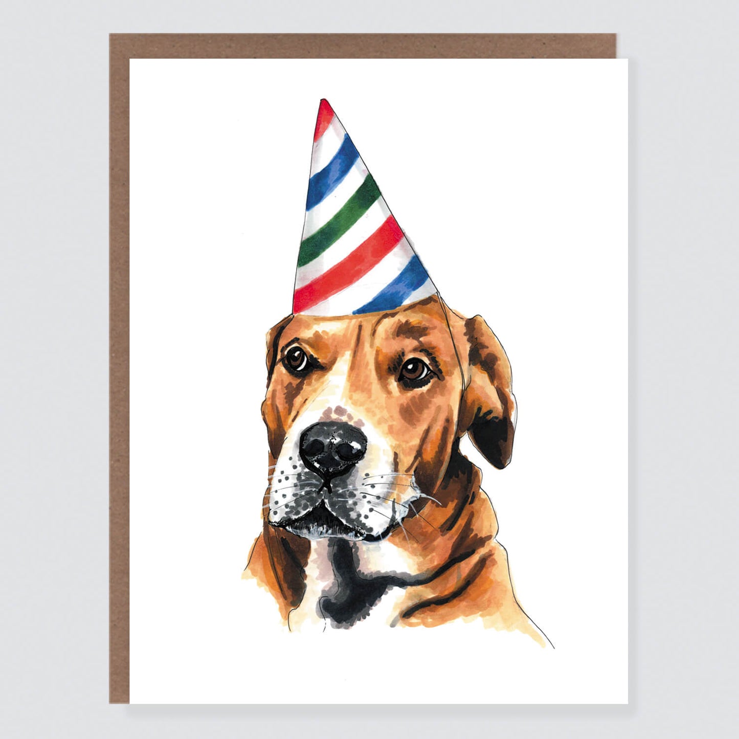 Party Hat Dog Birthday Card - Case of 6