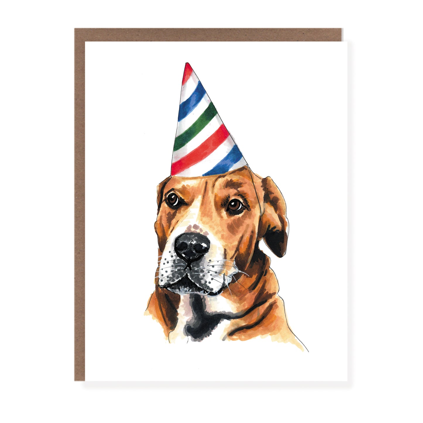 Party Hat Dog Birthday Card - Case of 6