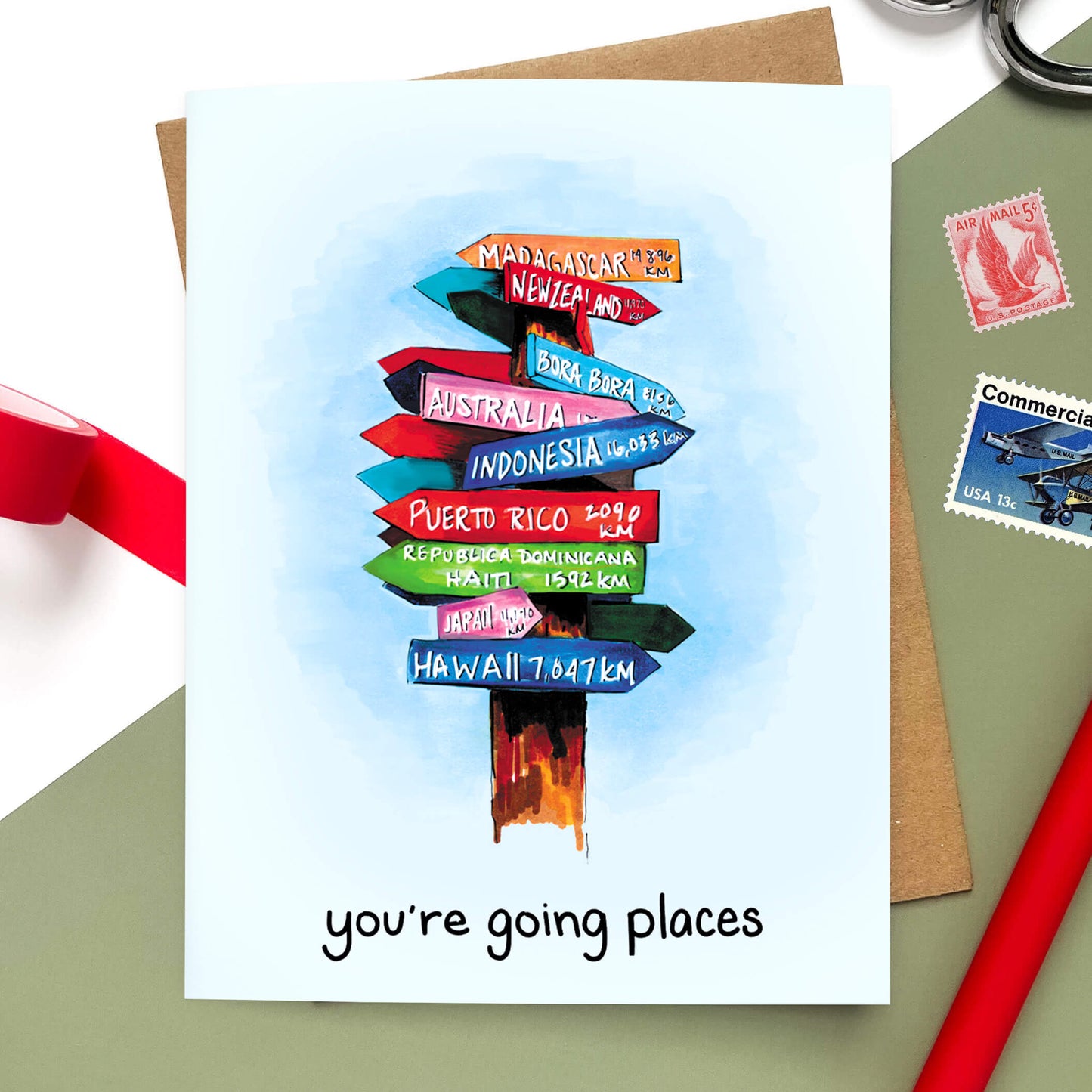 Going Places | Graduation Card - Case of 6