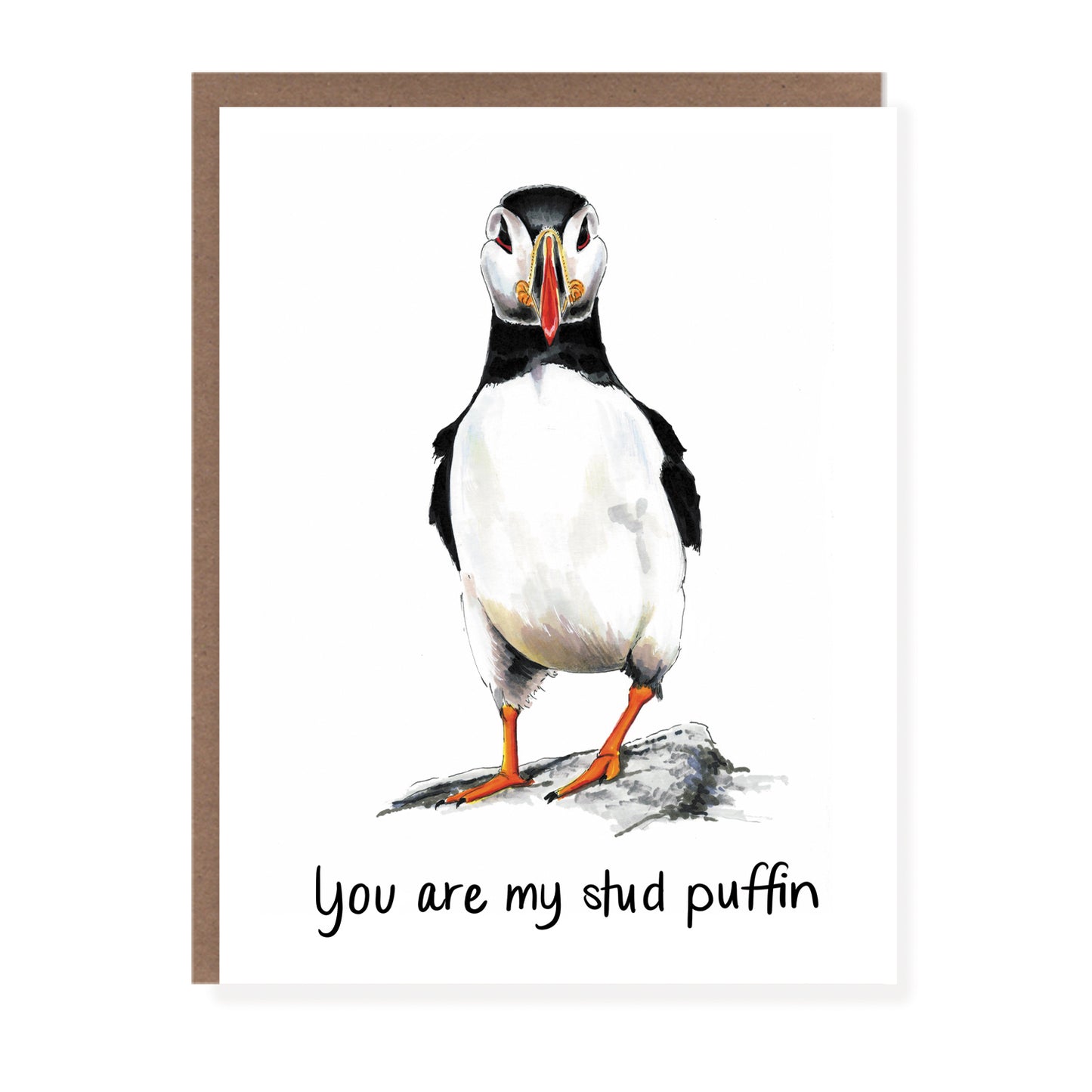 Stud Puffin | Punny Love Card - Case of 6