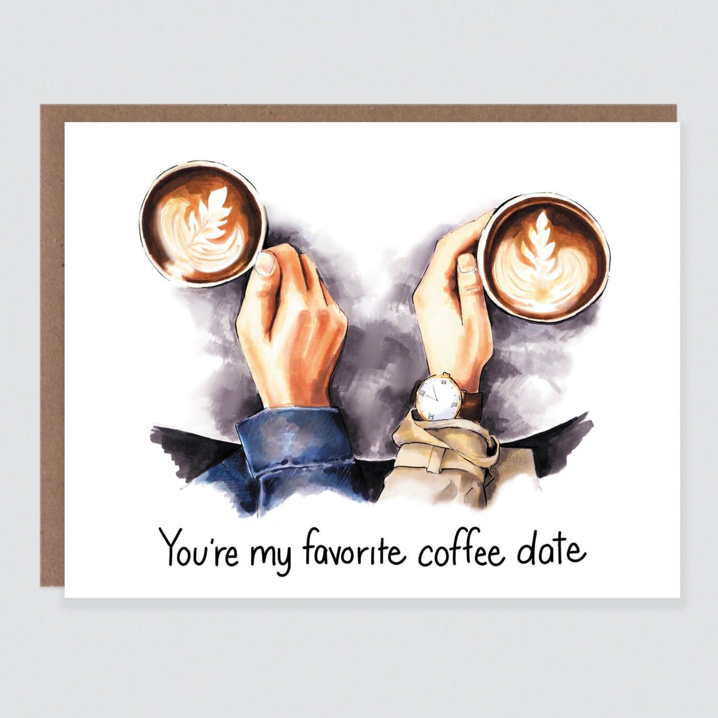 Couples Coffee Love Card