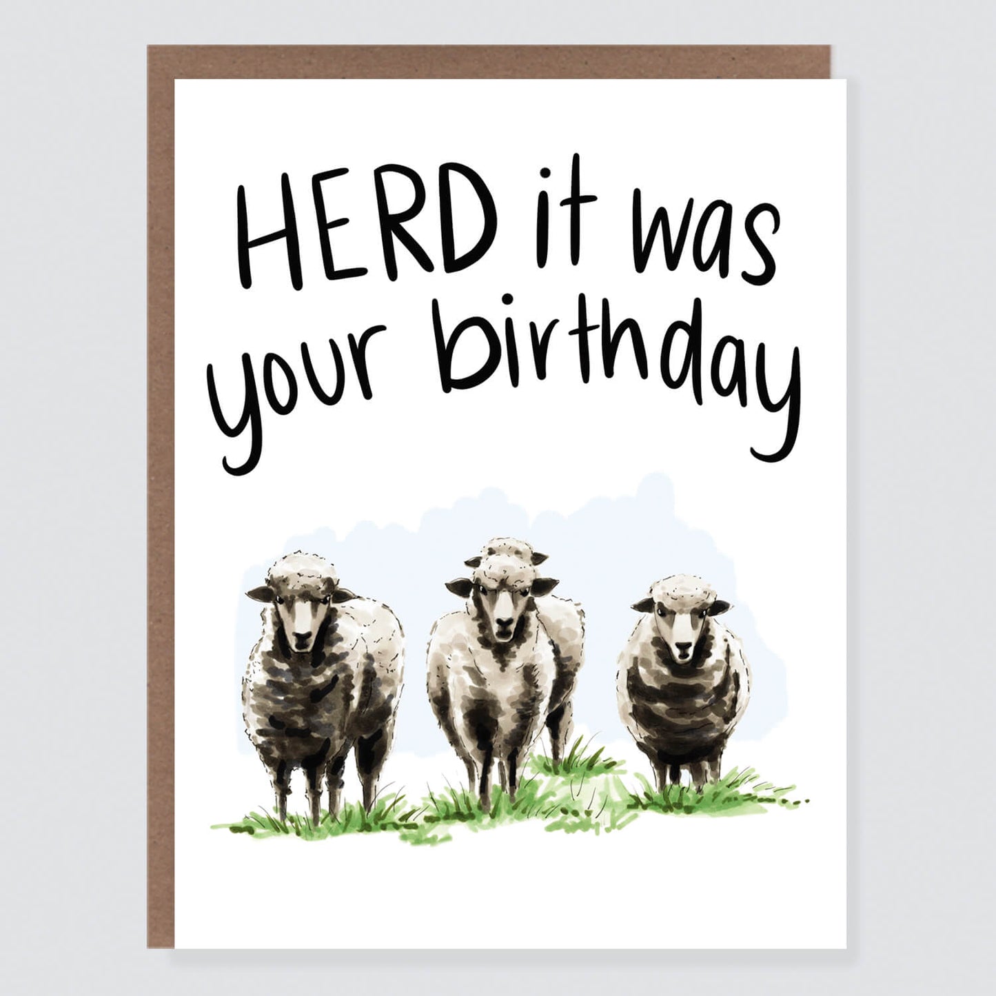 Herd Sheep Punny Birthday Card - Case of 6