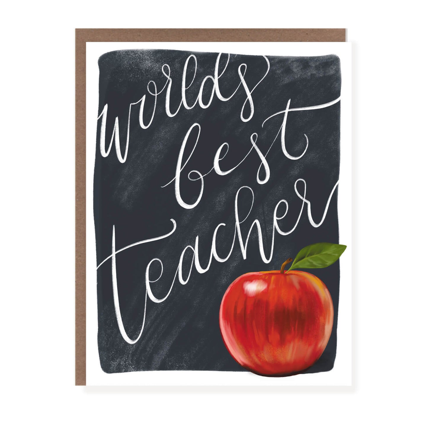 Apple and Chalkboard | Teacher Card - Case of 6
