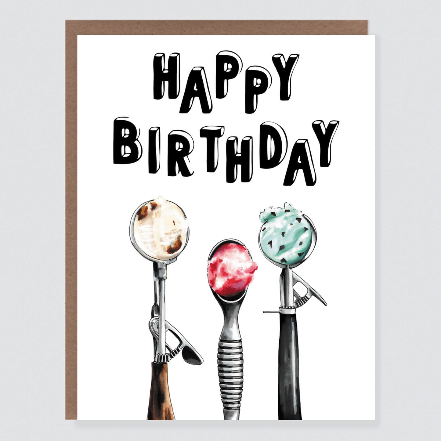 Ice Cream Scoop Birthday Card - Case of 6