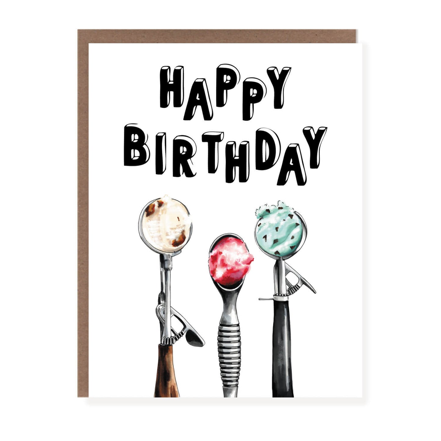 Ice Cream Scoop Birthday Card - Case of 6