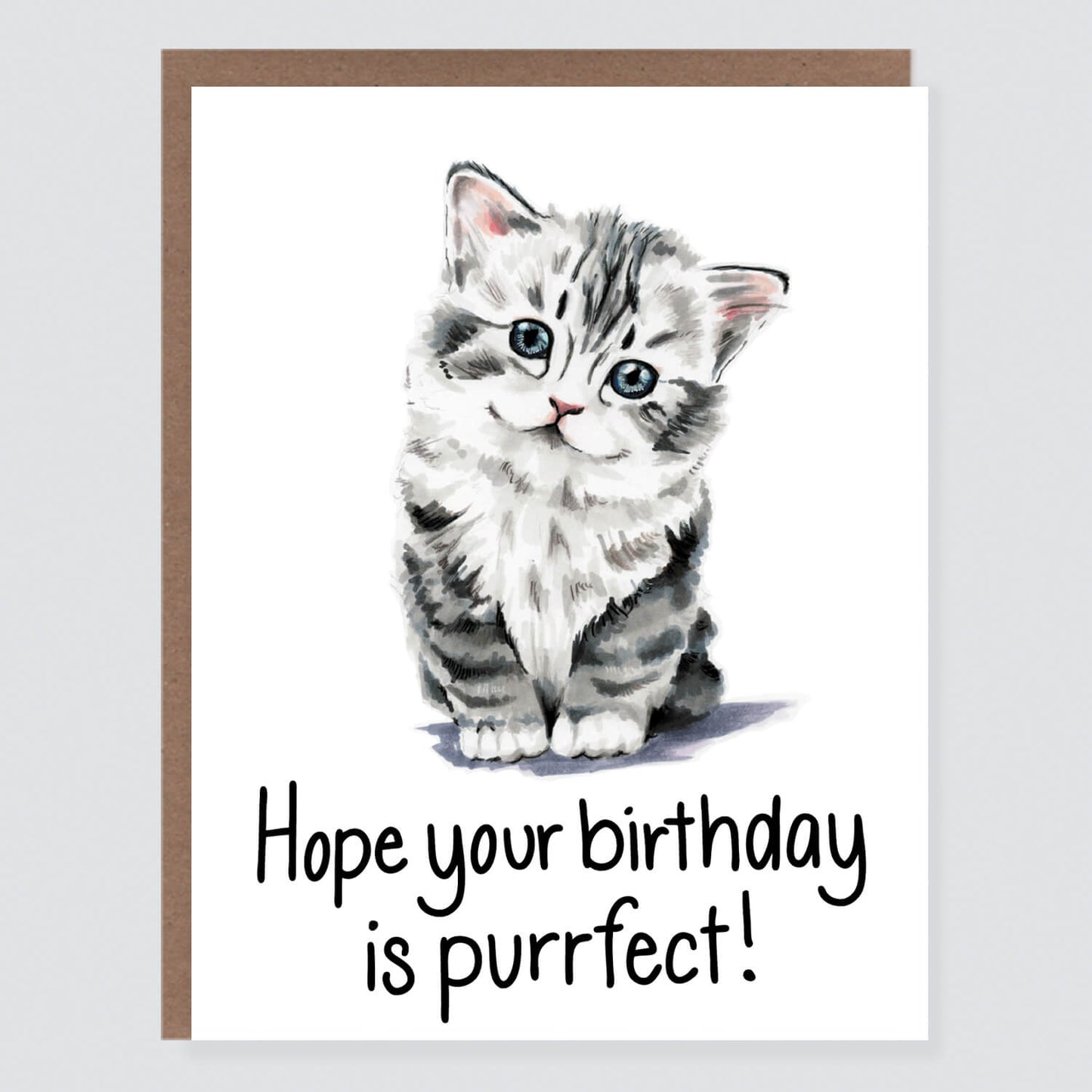 Purrfect Kitten Birthday Card - Case of 6