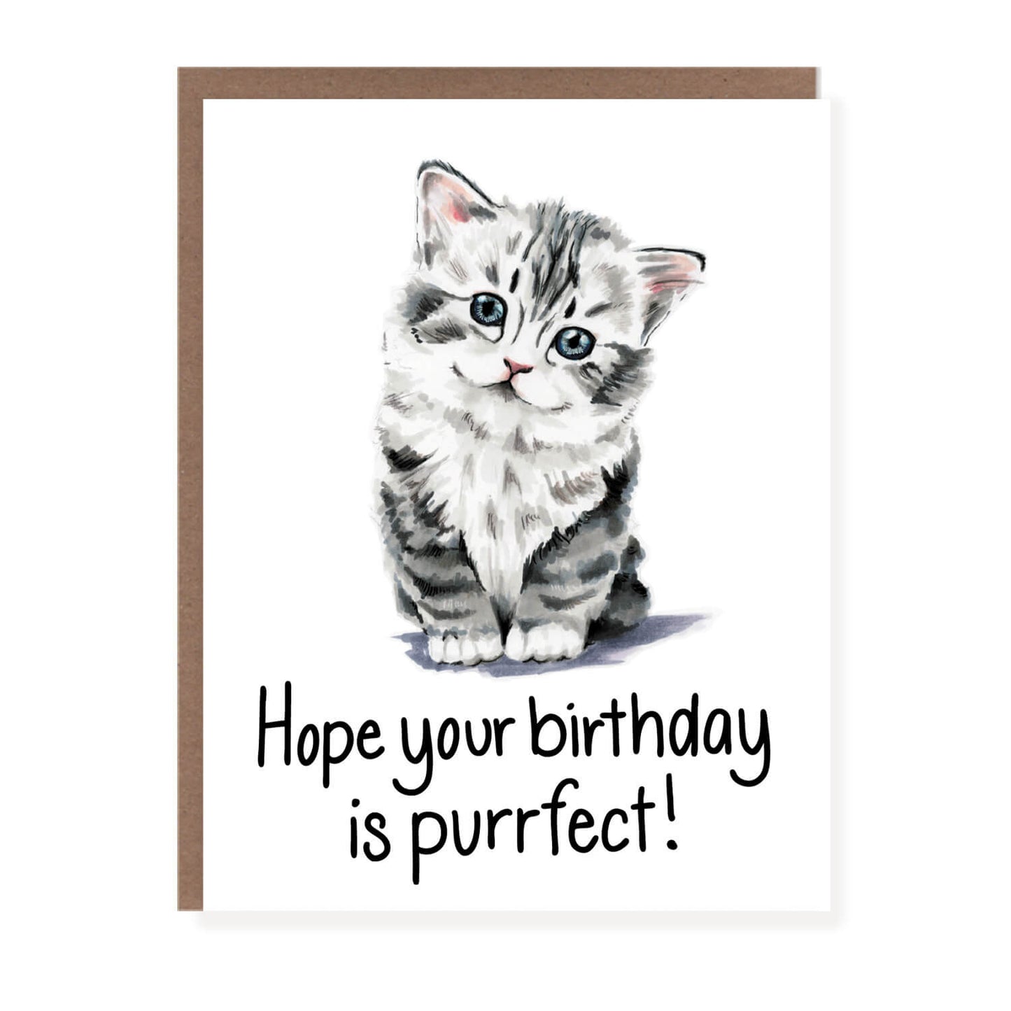 Purrfect Kitten Birthday Card - Case of 6