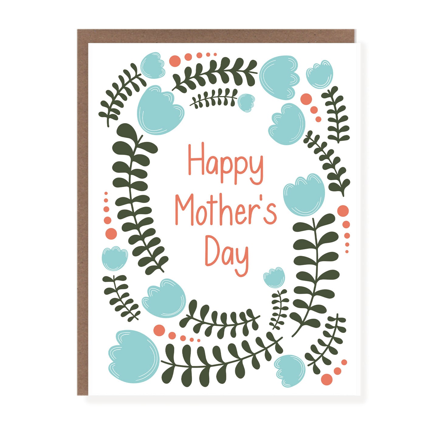 Folk Wreath Mother's Day Card - Case of 6