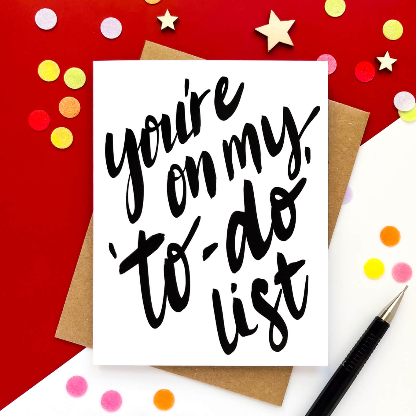 You're On My To-Do List | Spicy Love Card - Case of 6