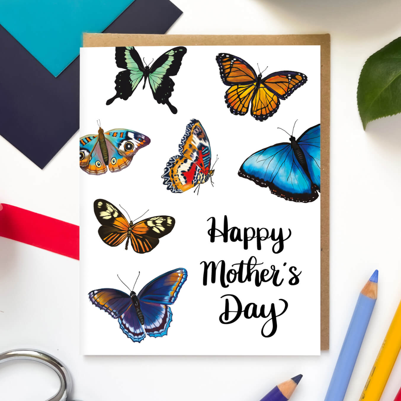 Beautiful Butterfly Mother's Day Card