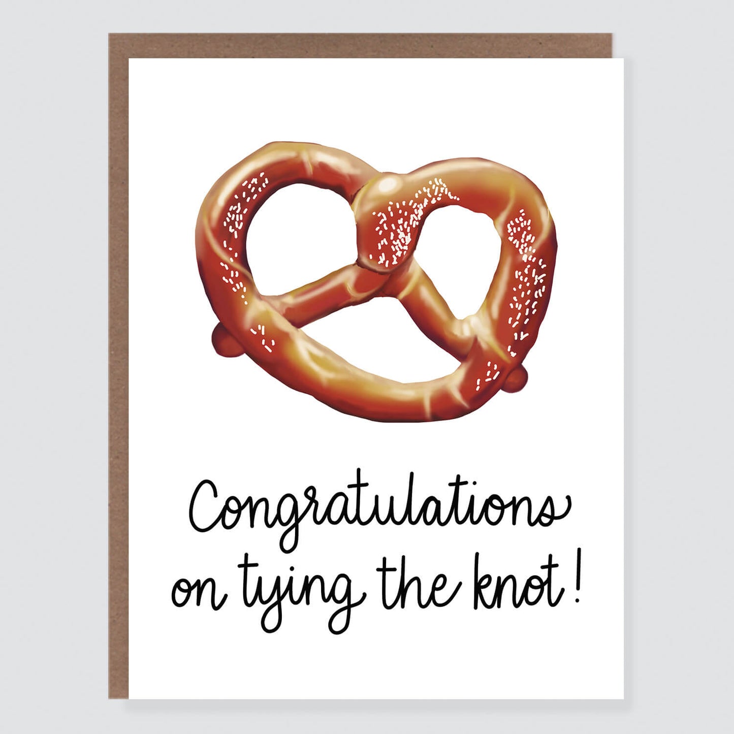 Tying the Knot Pretzel Wedding Card - Case of 6