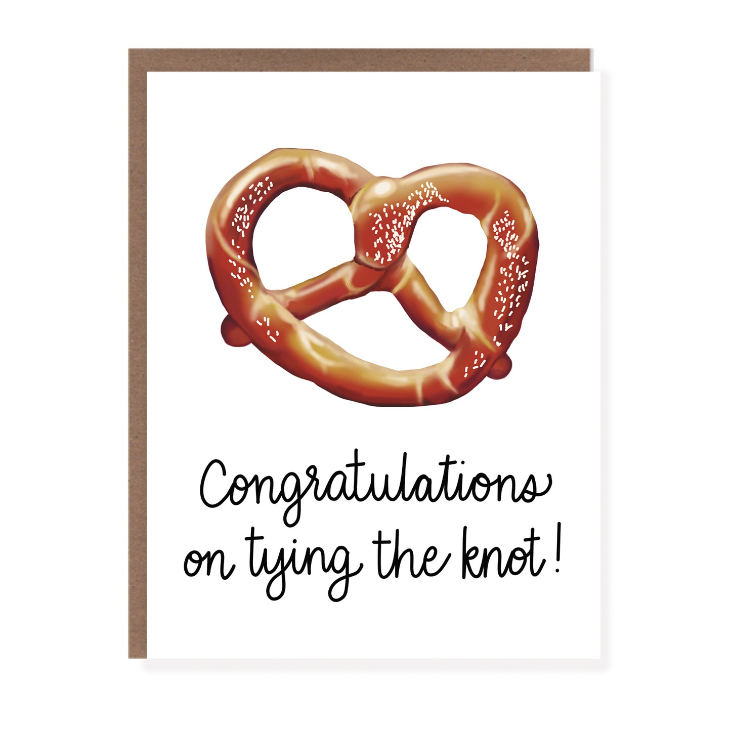Tying the Knot Pretzel Wedding Card - Case of 6