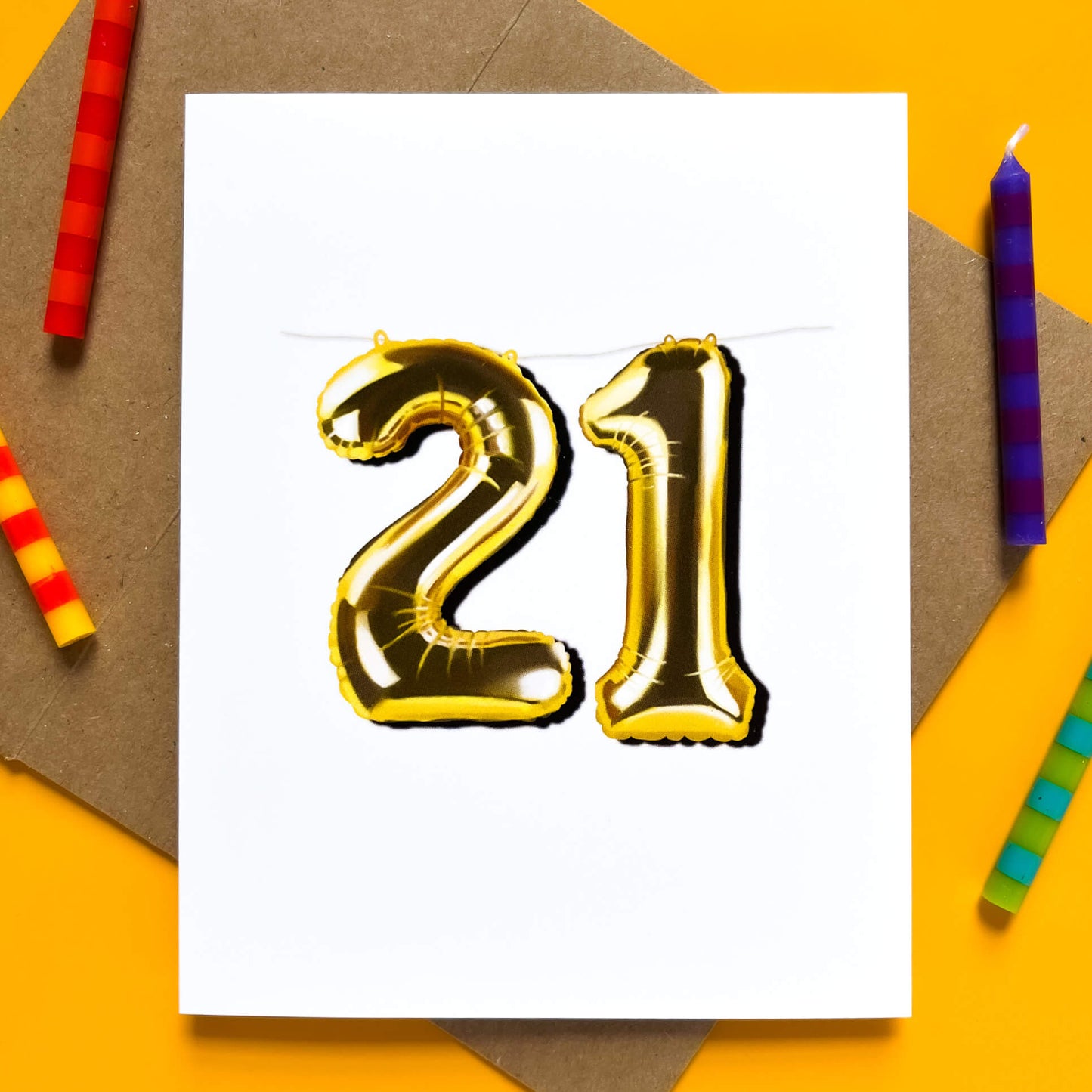 21 Balloon | Milestone Birthday Card