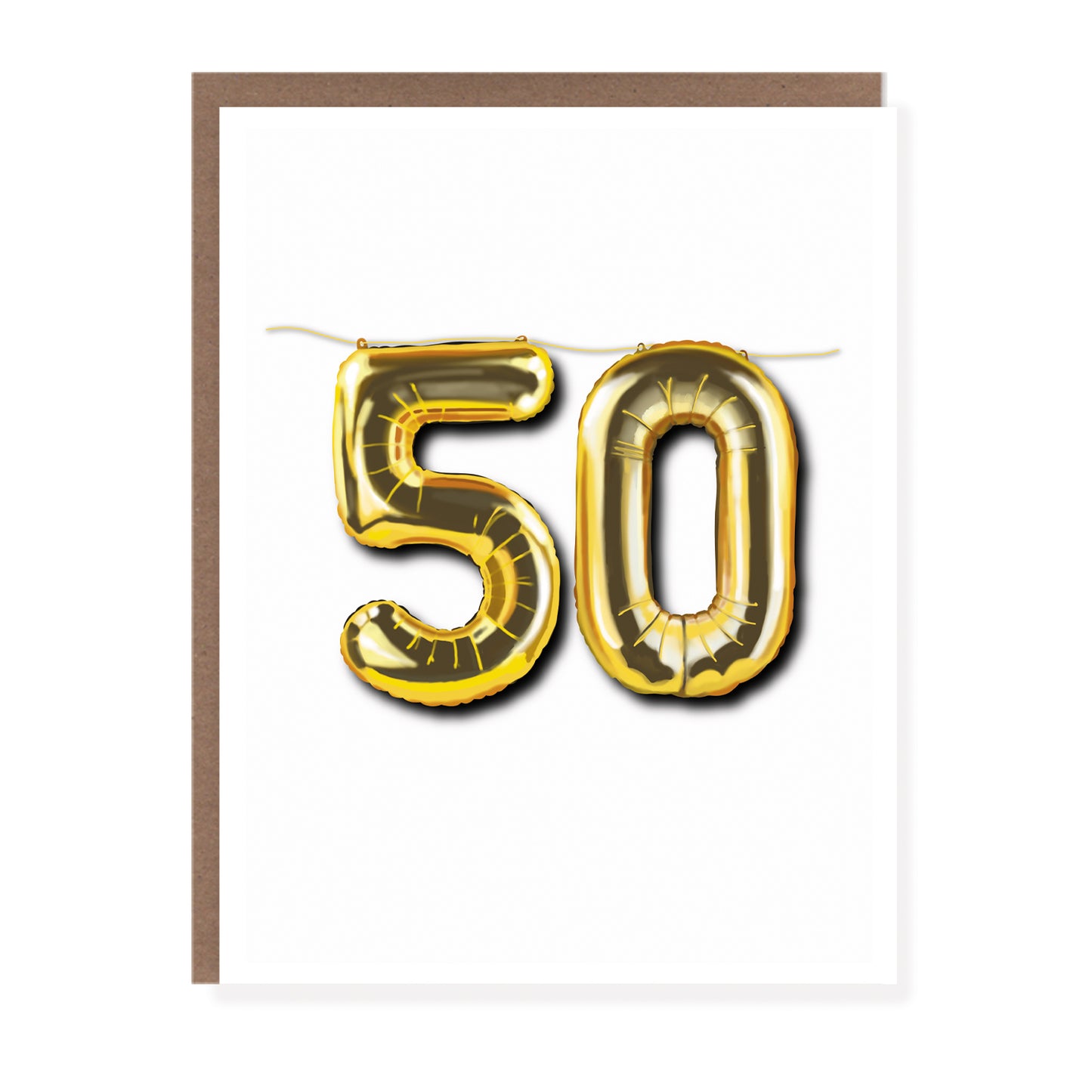 50 Balloon | Milestone Birthday Card - Case of 6