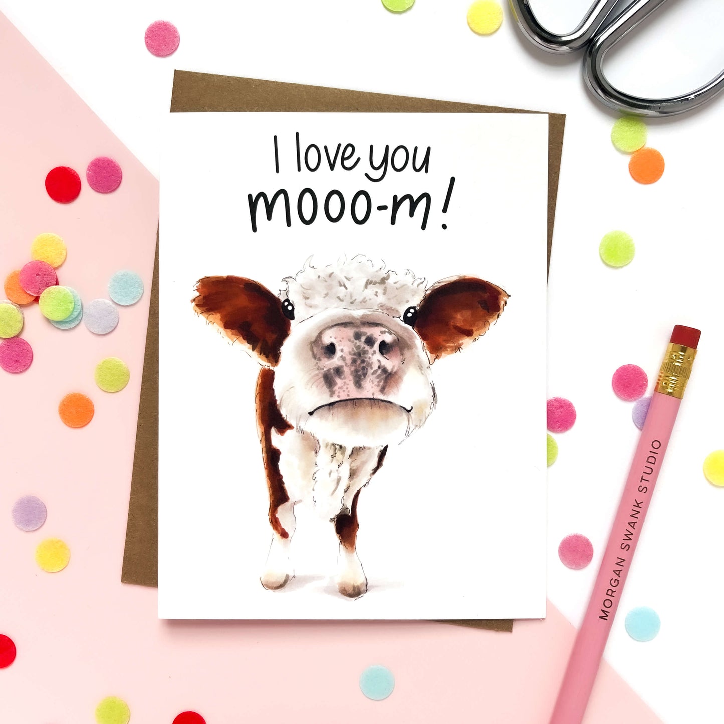 Love You Moo-m Cow | Mother's Day Card