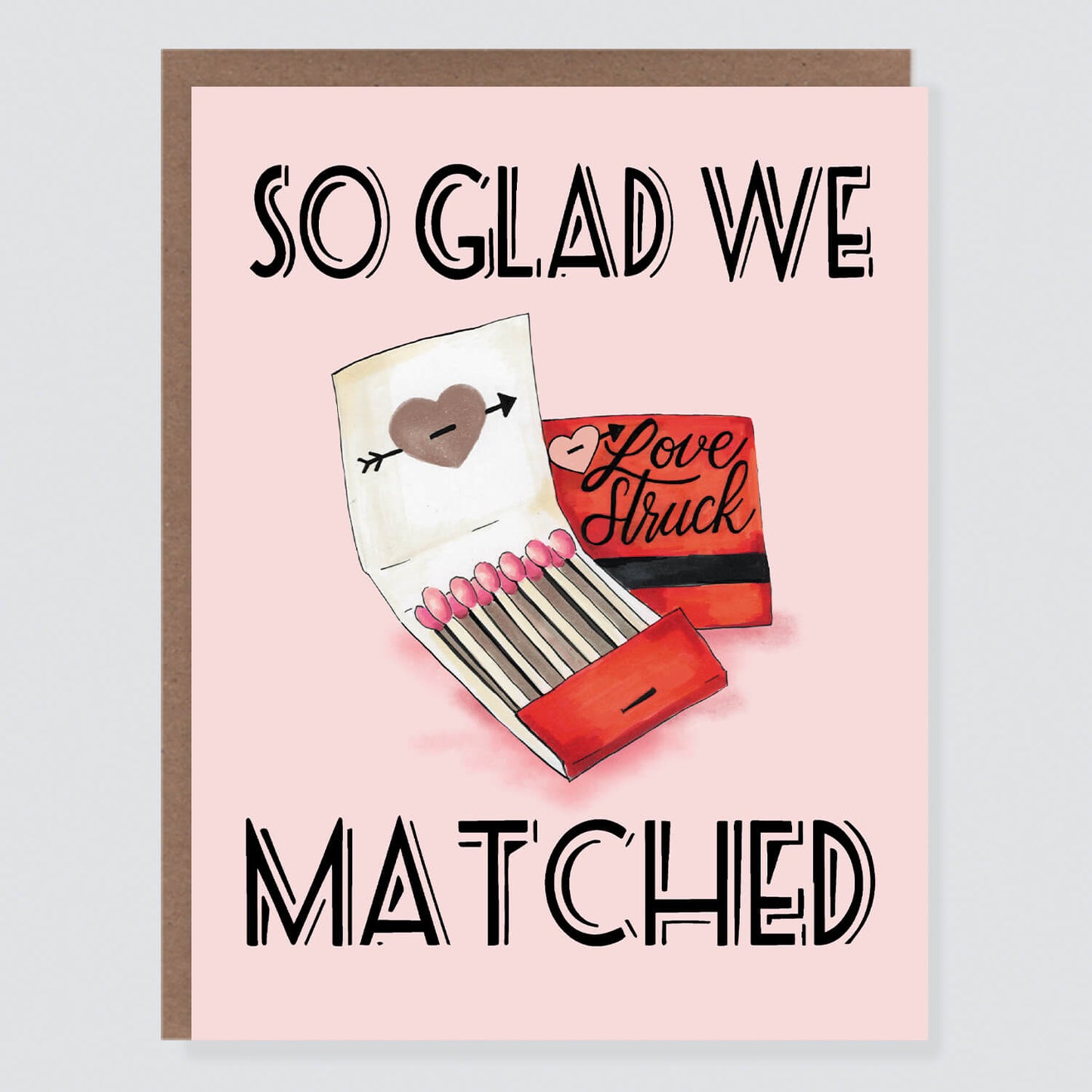 So Glad We Matched Card | Love Card - Case of 6