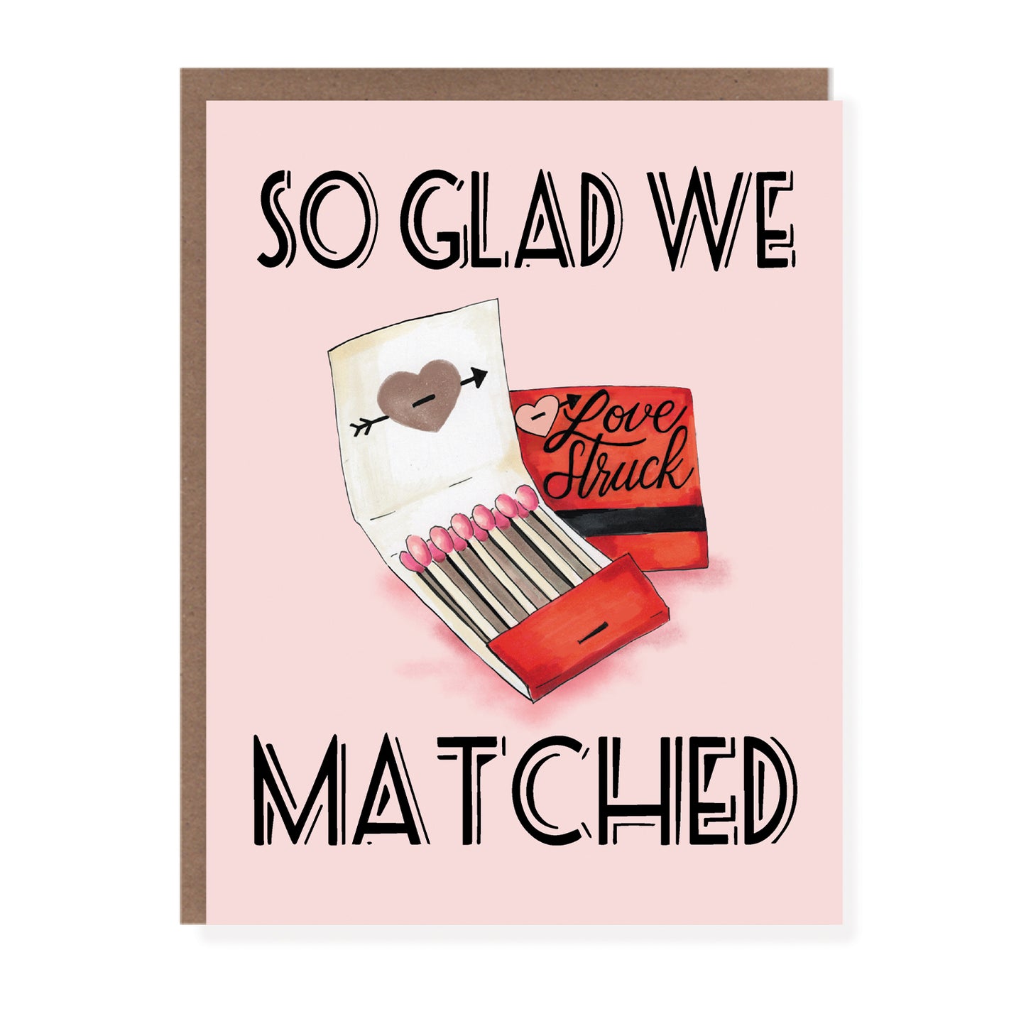 So Glad We Matched Card | Love Card - Case of 6