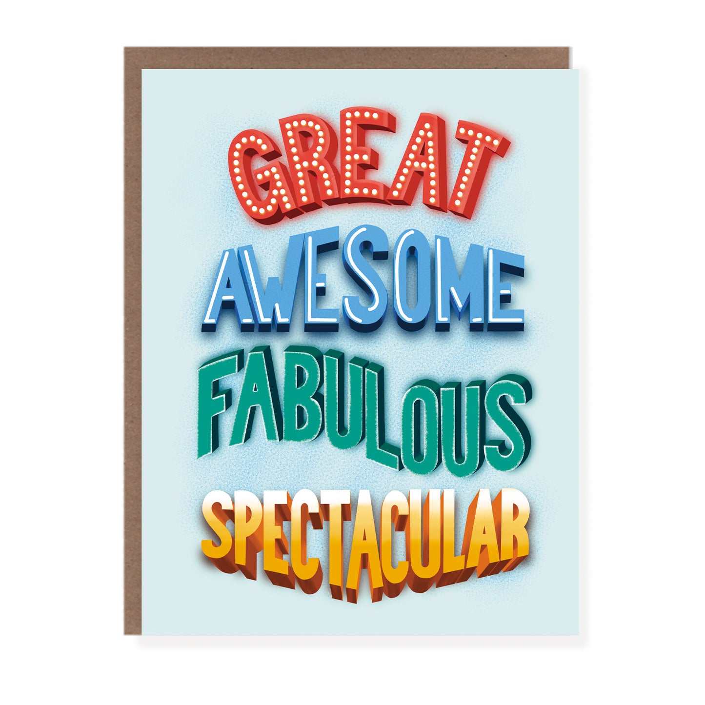 Great Awesome Fabulous | Encouragement Card - Case of 6