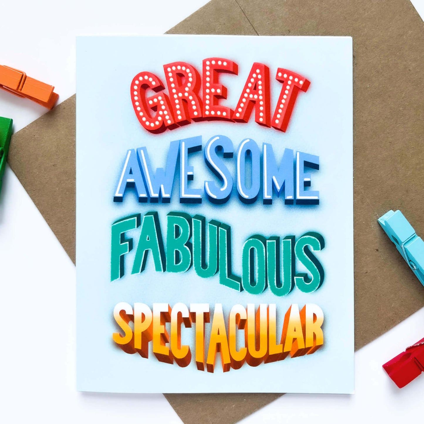 Great Awesome Fabulous | Encouragement Card - Case of 6