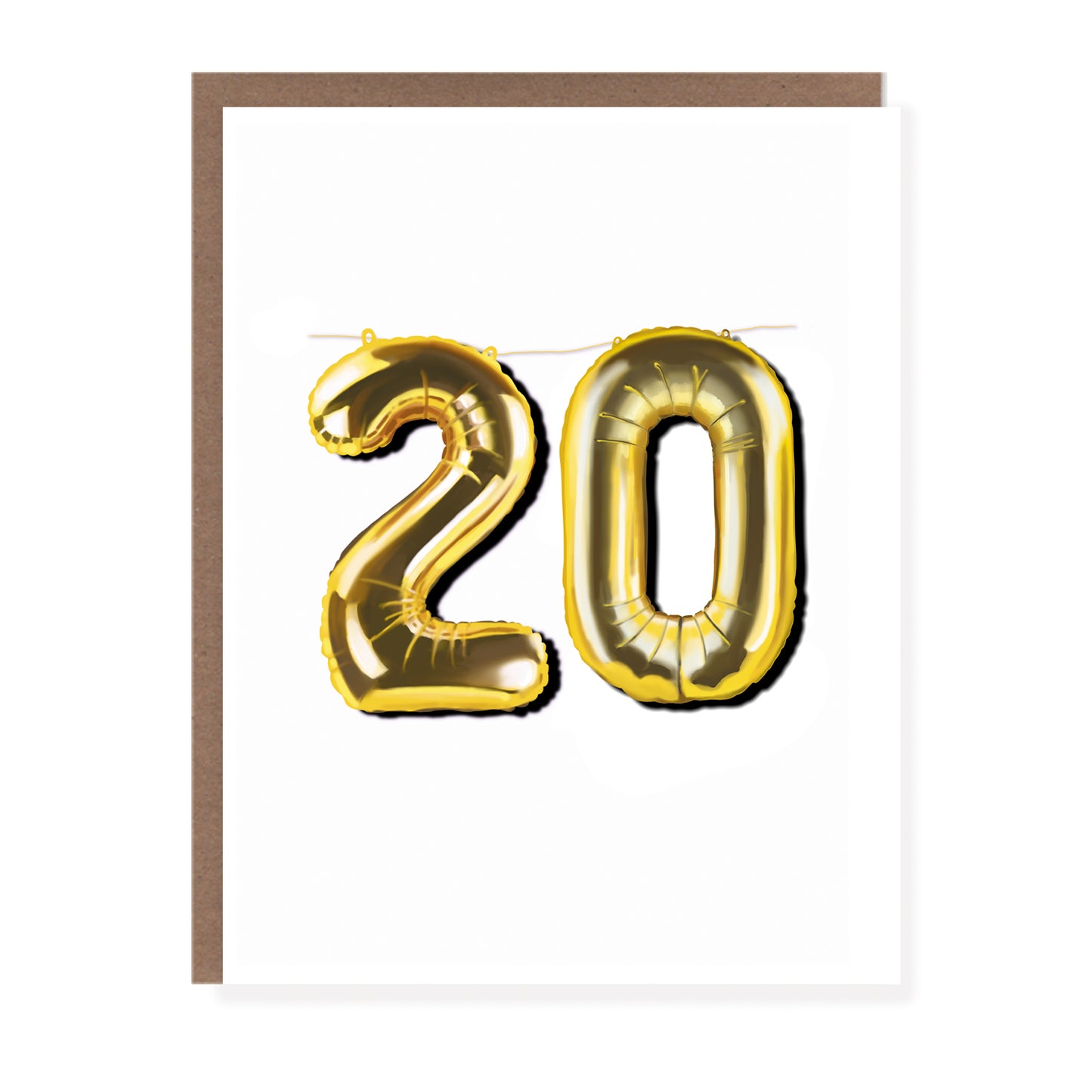 20 Balloon Milestone Birthday Card - Case of 6