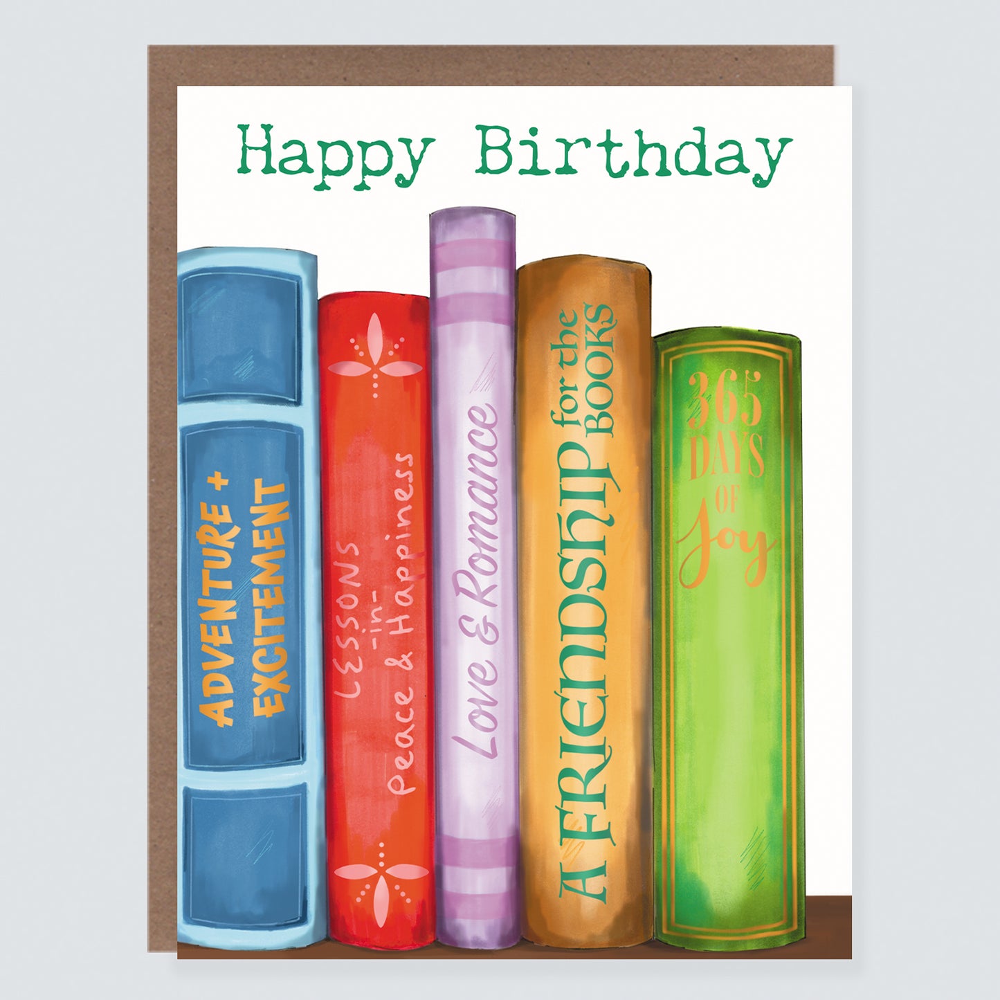 Book Wishes Birthday Card - Case of 6