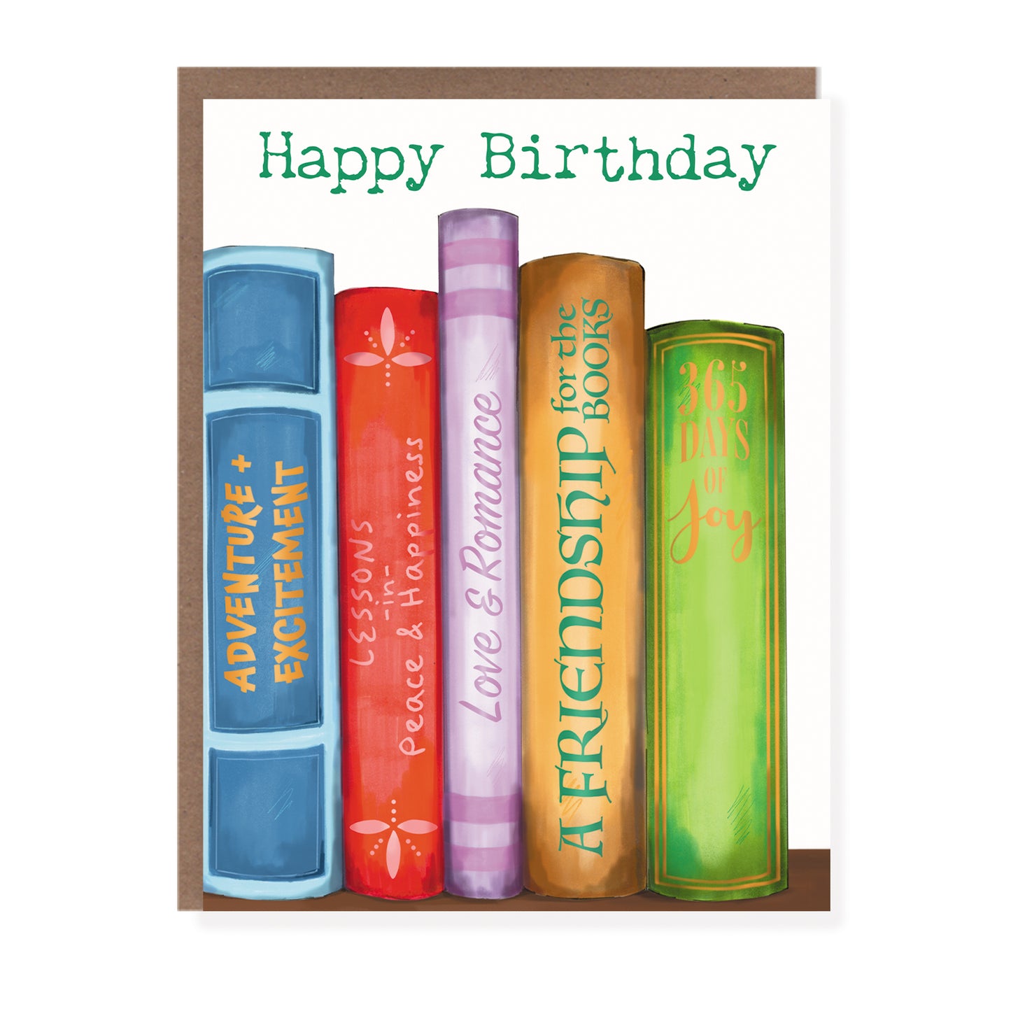 Book Wishes Birthday Card - Case of 6