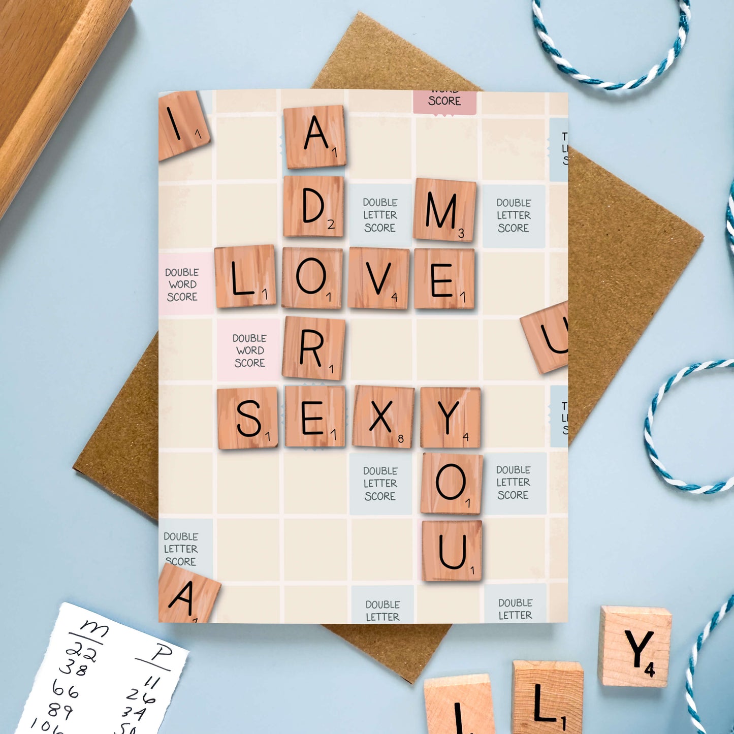 Word Games Love Card - Case of 6