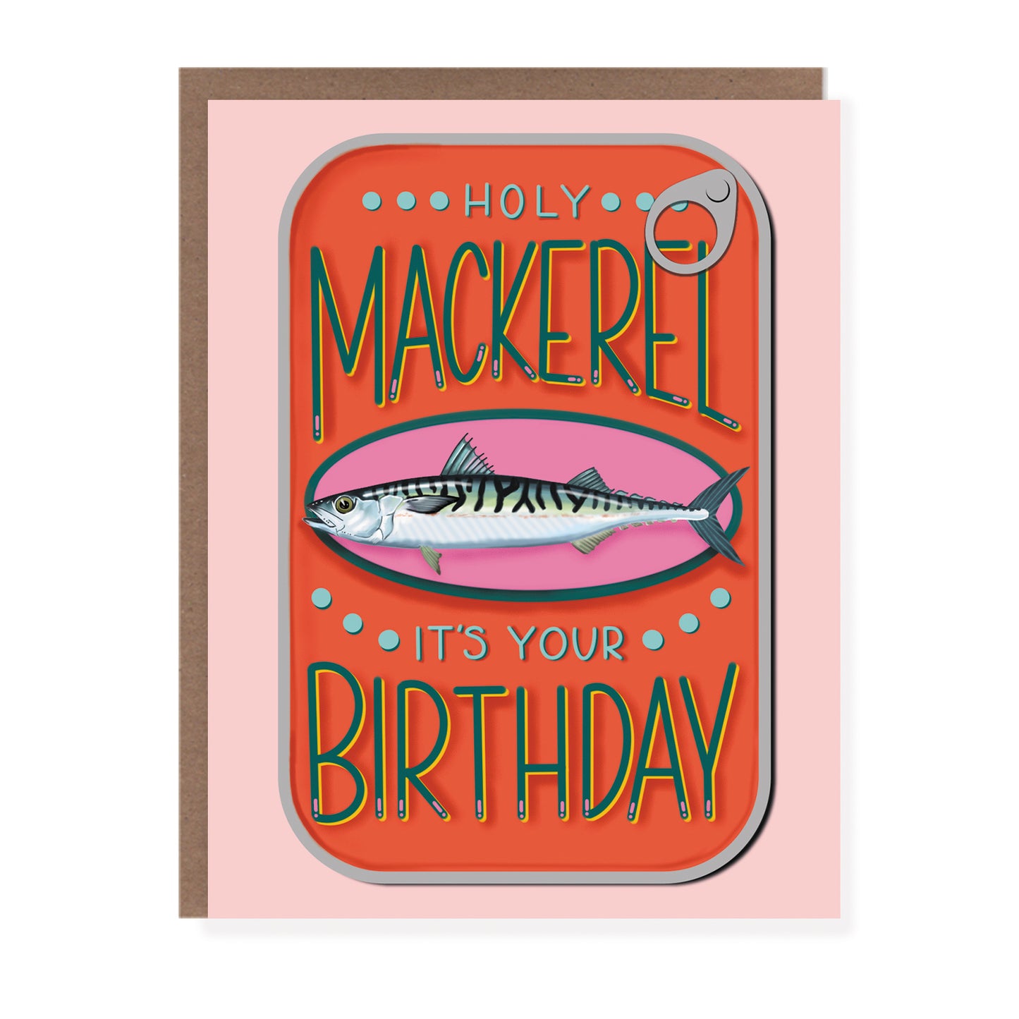 Mackerel Tinned Fish Birthday Card - Case of 6