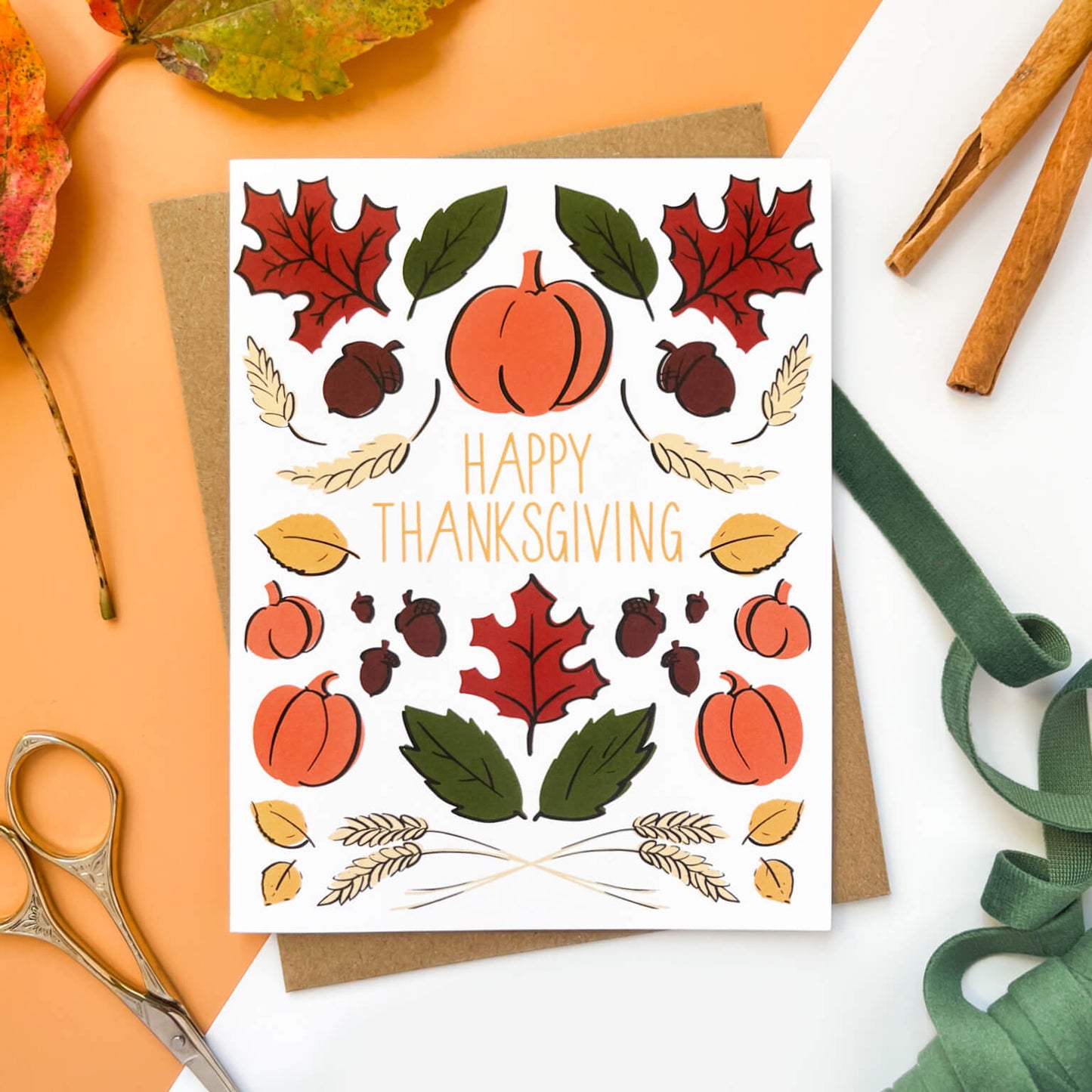 Thanksgiving Folk Design | Thanksgiving Card