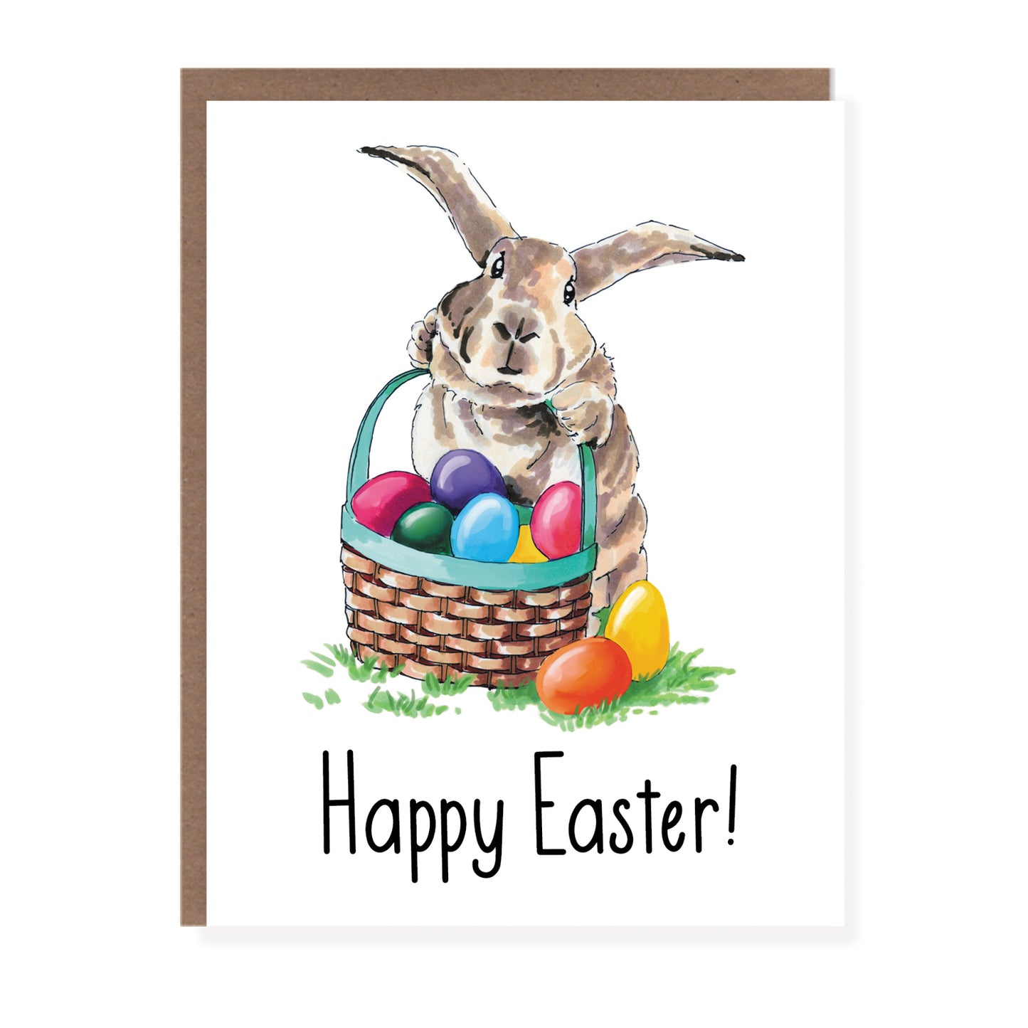 Bunny and Eggs Easter Card - Case of 6