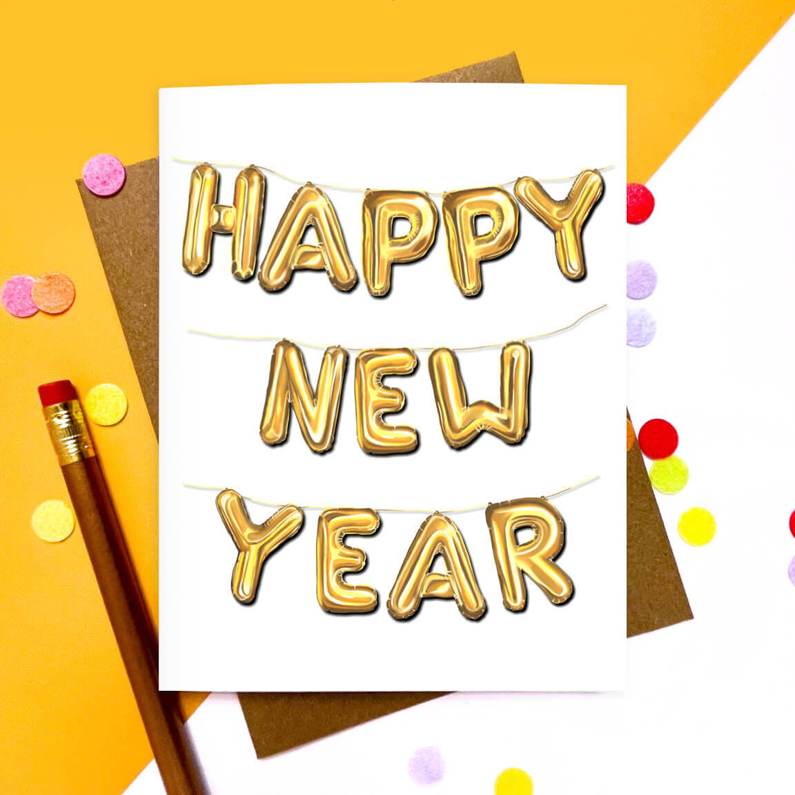 New Year Balloon | New Year Card - Case of 6
