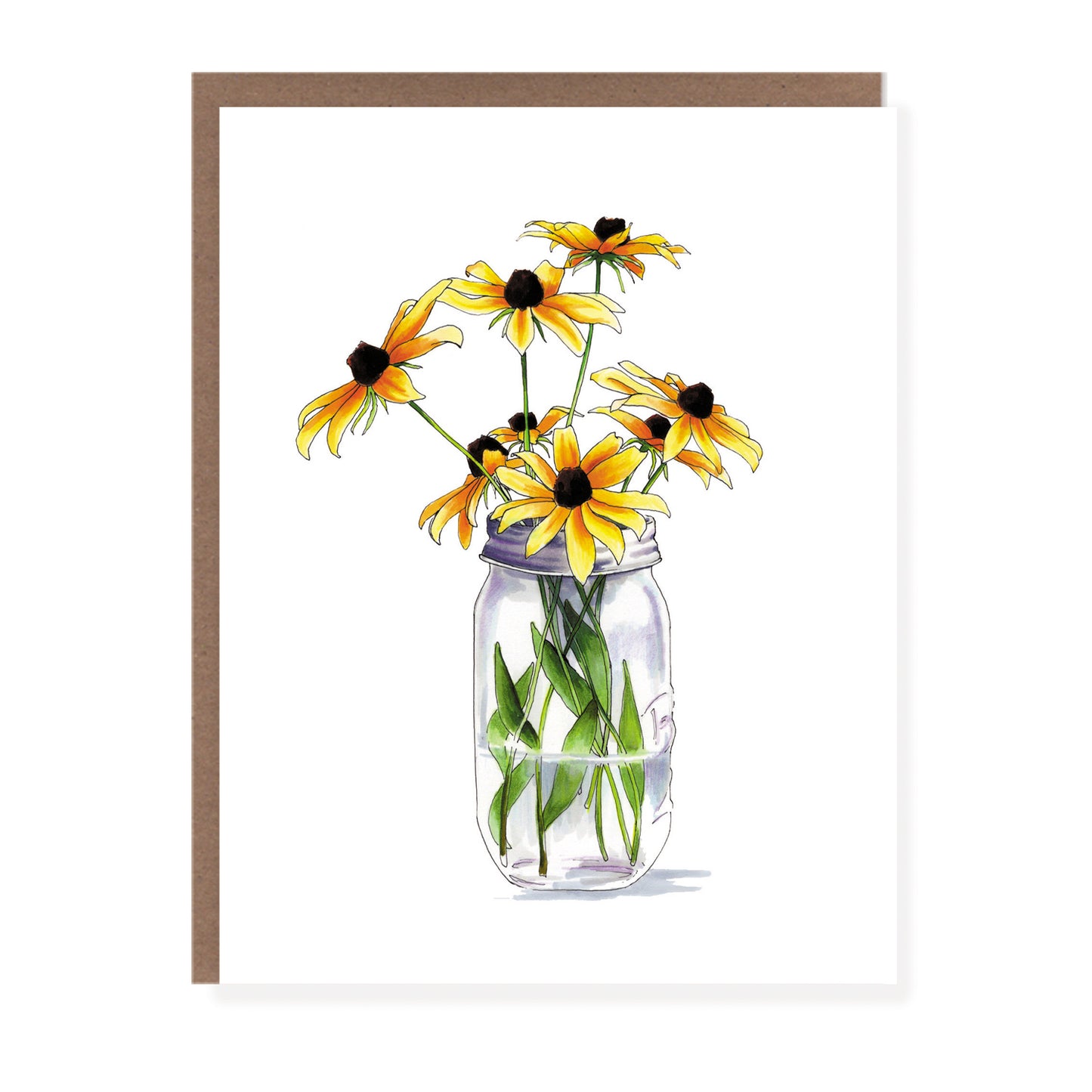 Mason Jar Flowers | Everyday Card - Case of 6