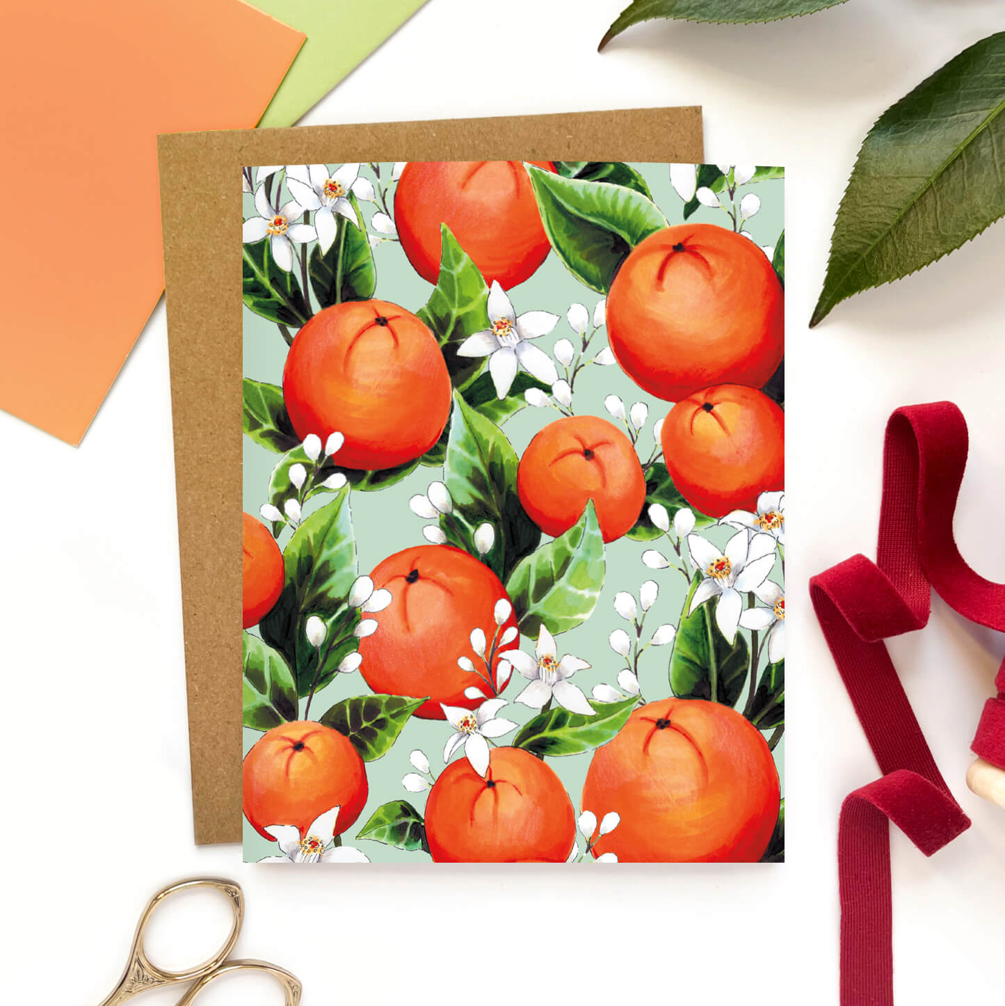 Orange Blossom Floral | Everyday Card - Case of 6