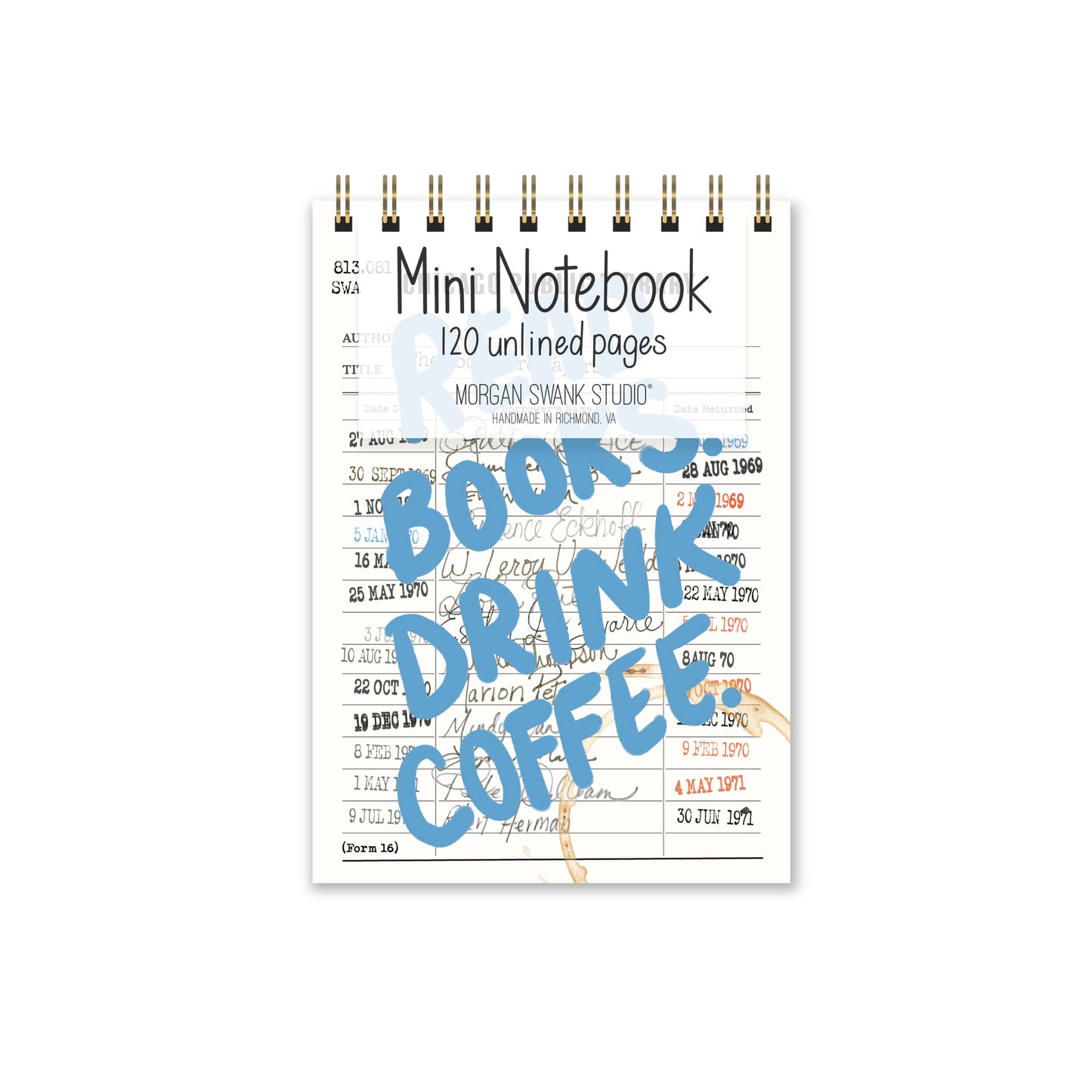 Read Books. Drink Coffee. Mini Notebook - Case of 4