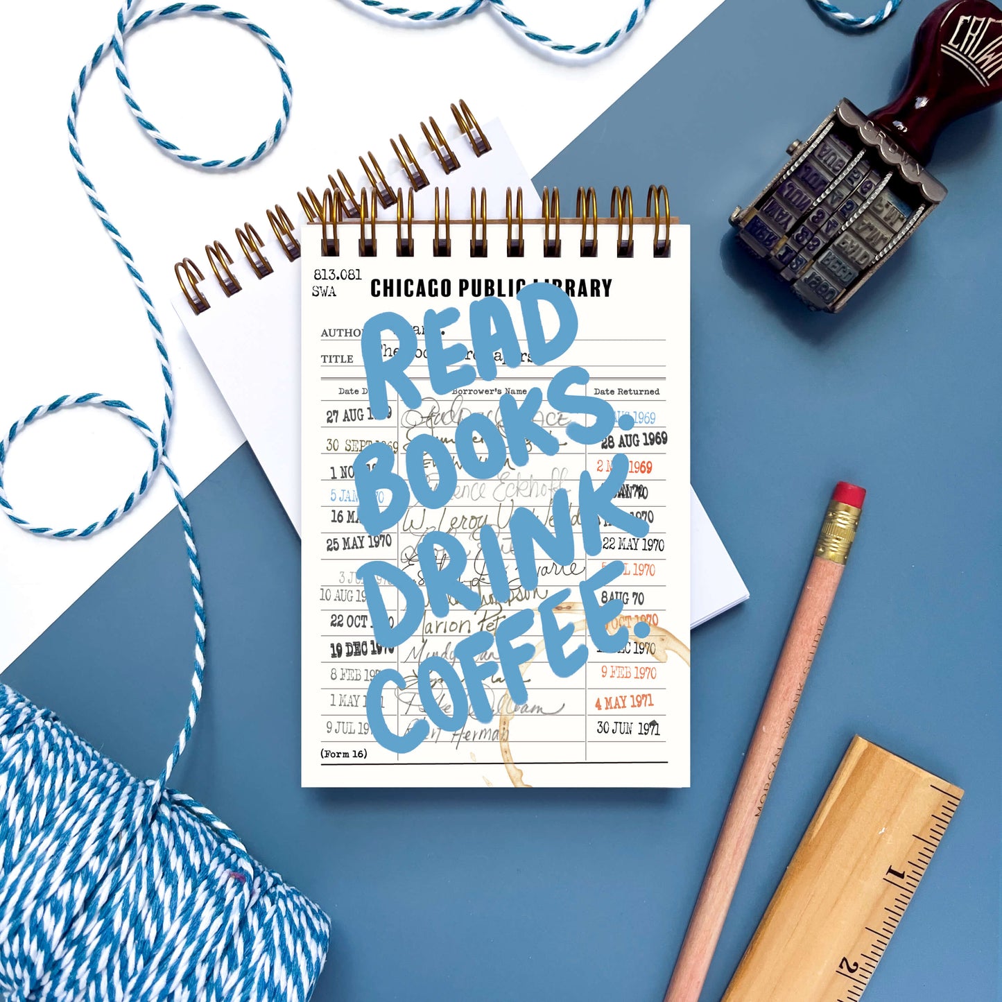 Read Books. Drink Coffee. Mini Notebook - Case of 4