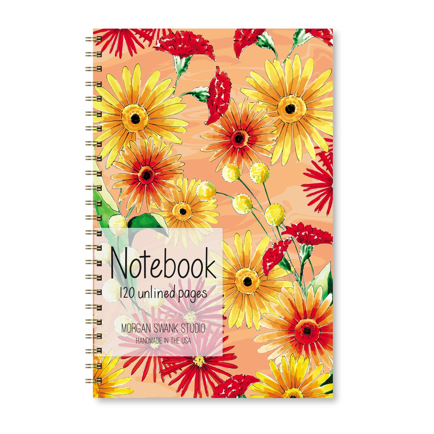 Gerbera Daisy Floral Notebook