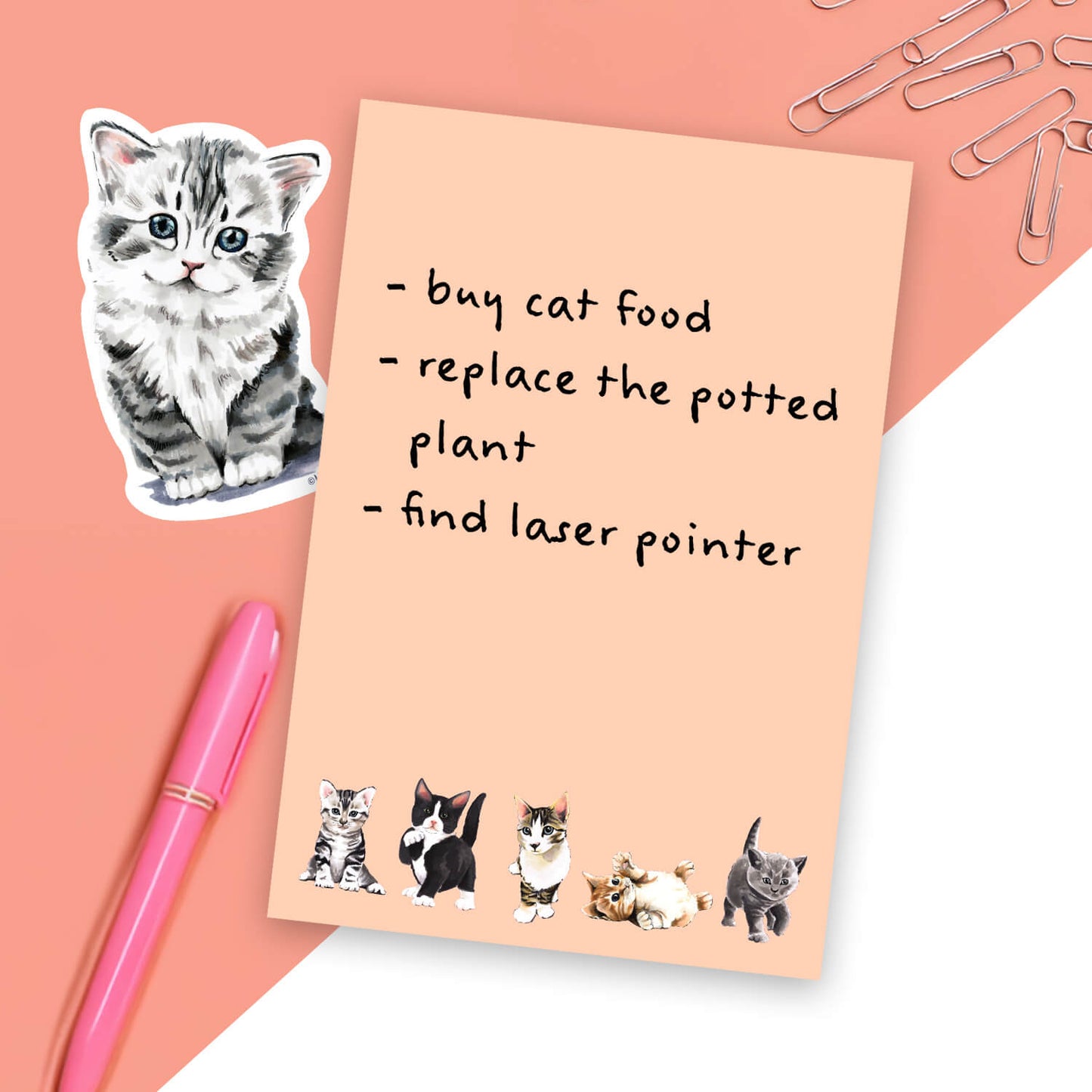 Kitten Notepad - Case of 4