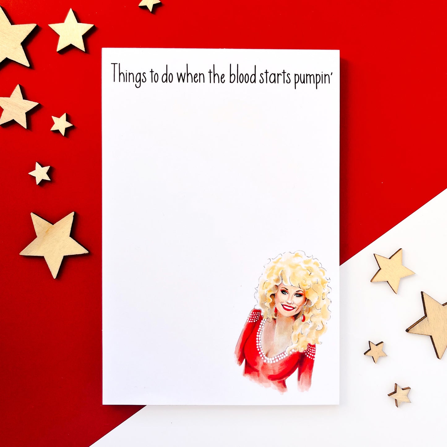 Country Star Doll Notepad
