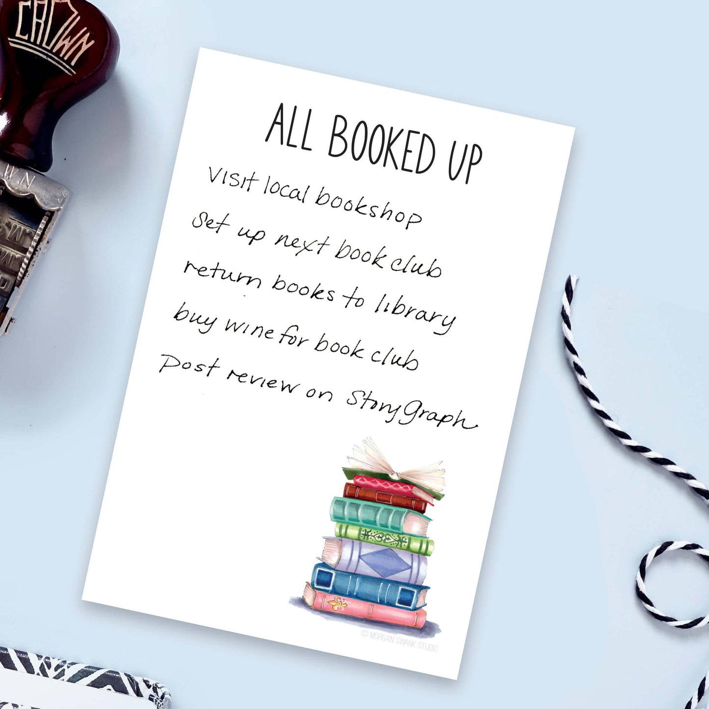 Booked Up Book Notepad - Case of 4