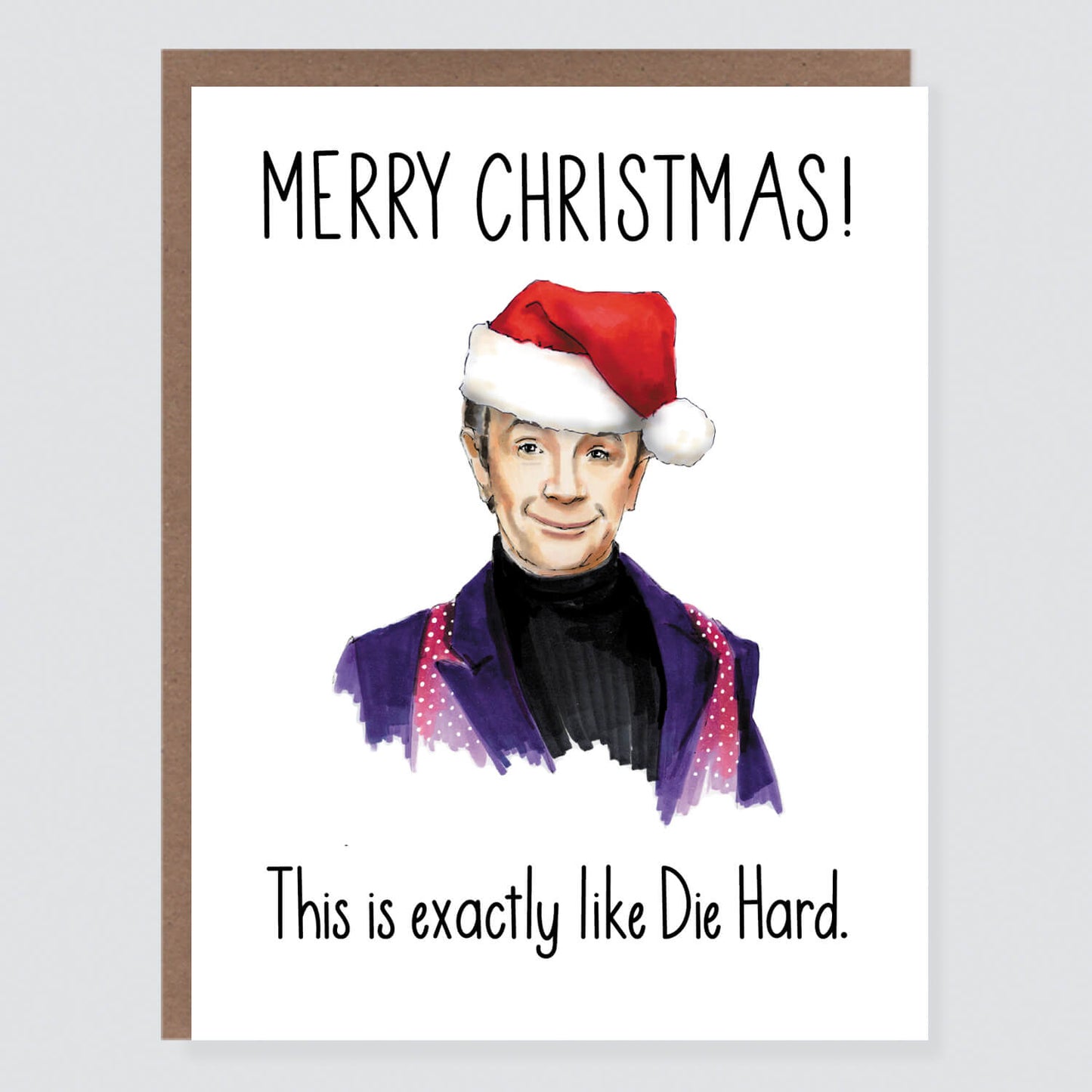 Only Murders Oliver Die Hard Christmas Card - Case of 6