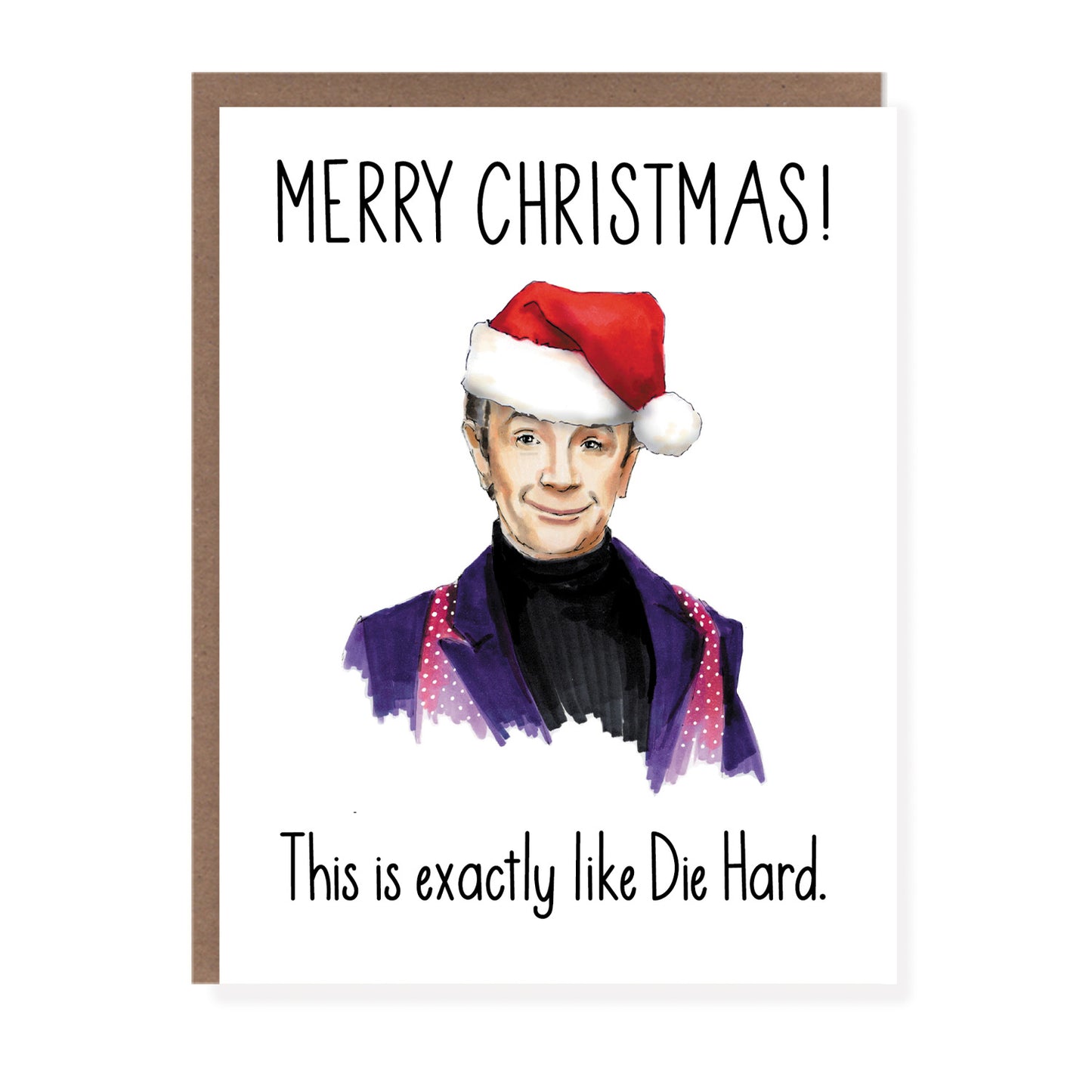 Only Murders Oliver Die Hard Christmas Card - Case of 6