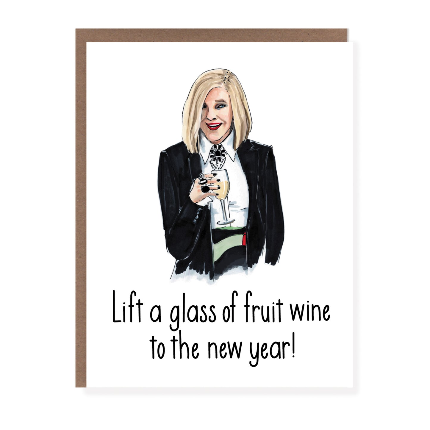 Fruit Wine Moira New Year Card - Case of 6
