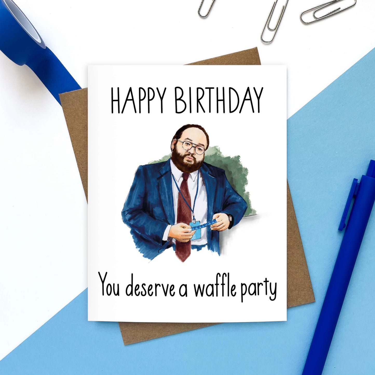 Waffle Party Severed | Birthday Card