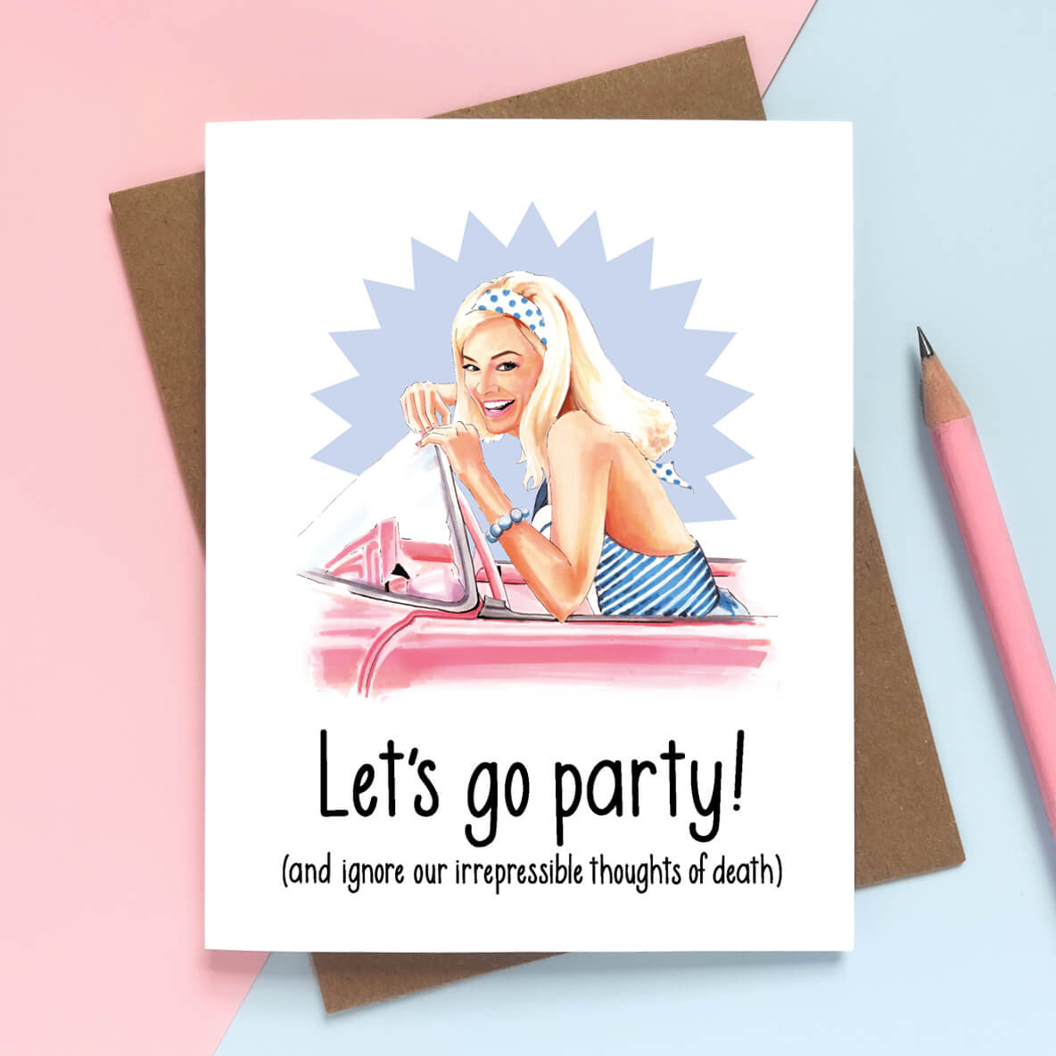 Let's Go Party Birthday Card - Case of 6