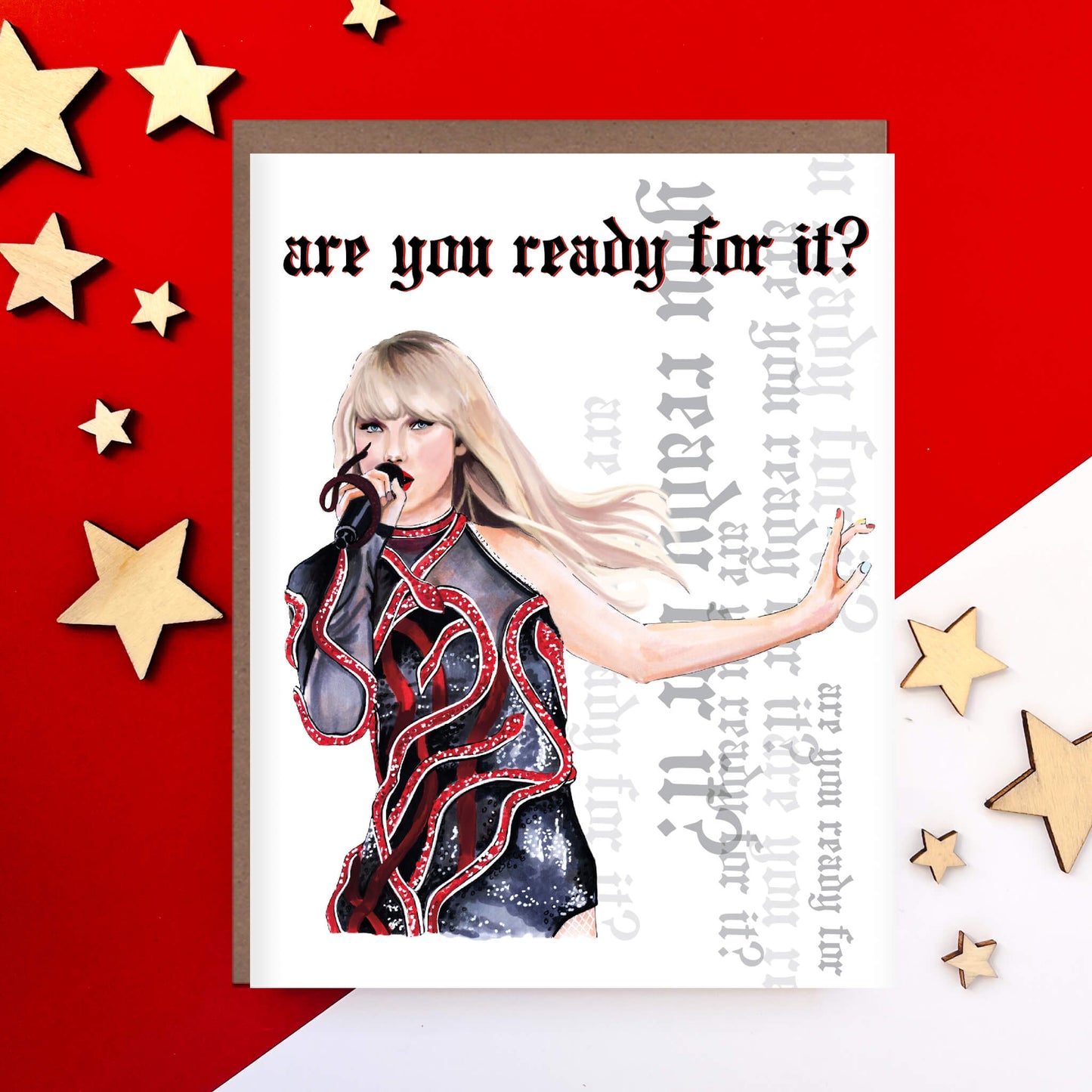 Pop Star Dark Side Birthday Card