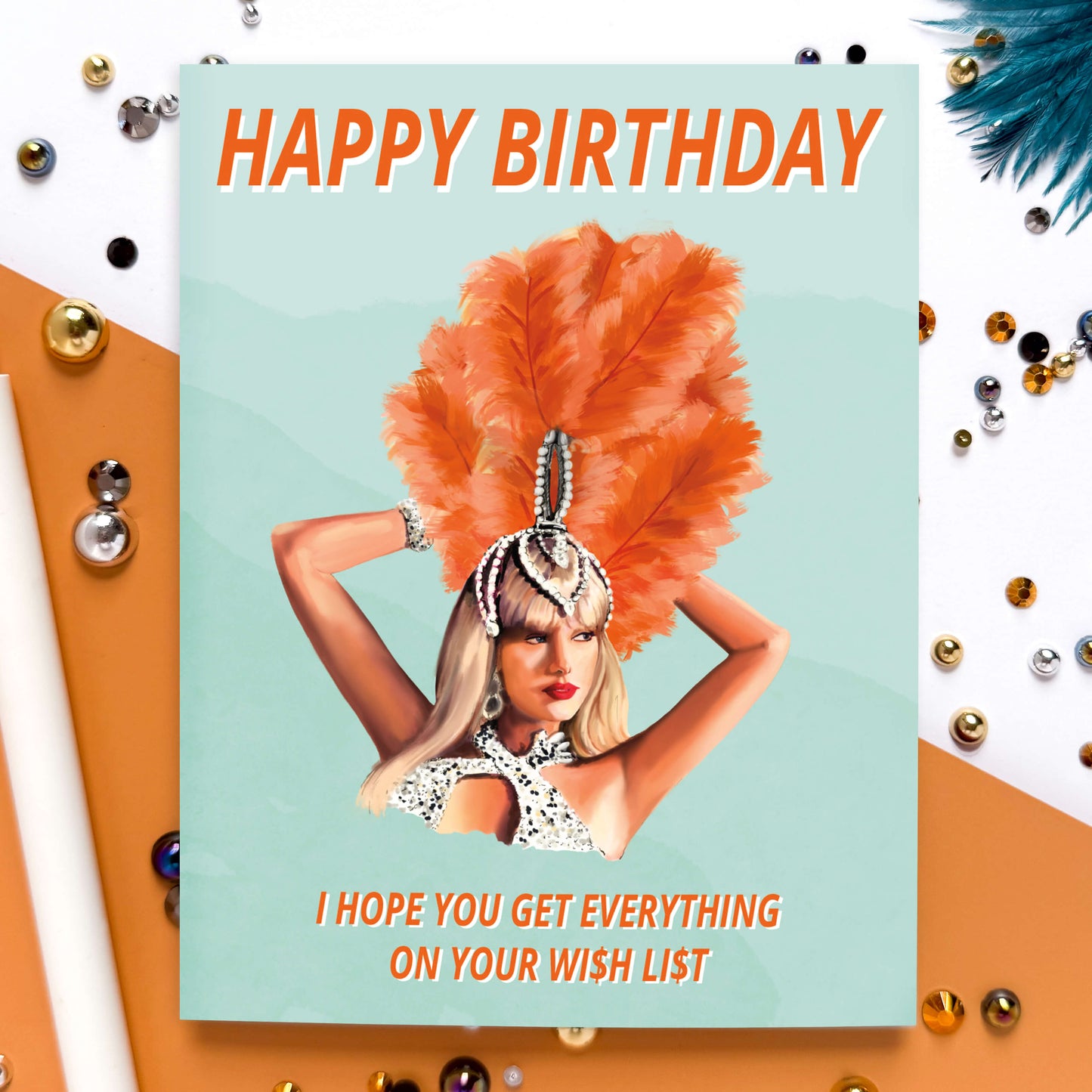 Taylor Showgirl Birthday Card - Case of 6