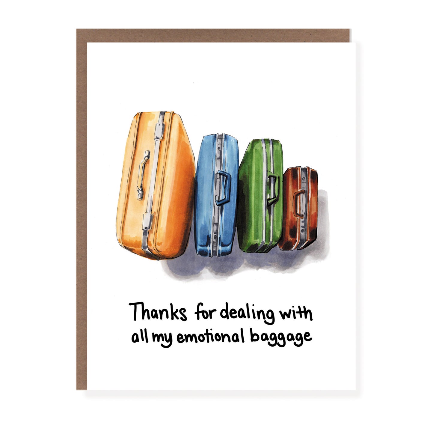 Emotional Baggage | Encouragement Card - Case of 6
