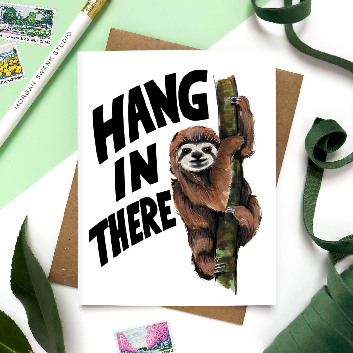 Hang In There Sloth | Encouragement Card - Case of 6